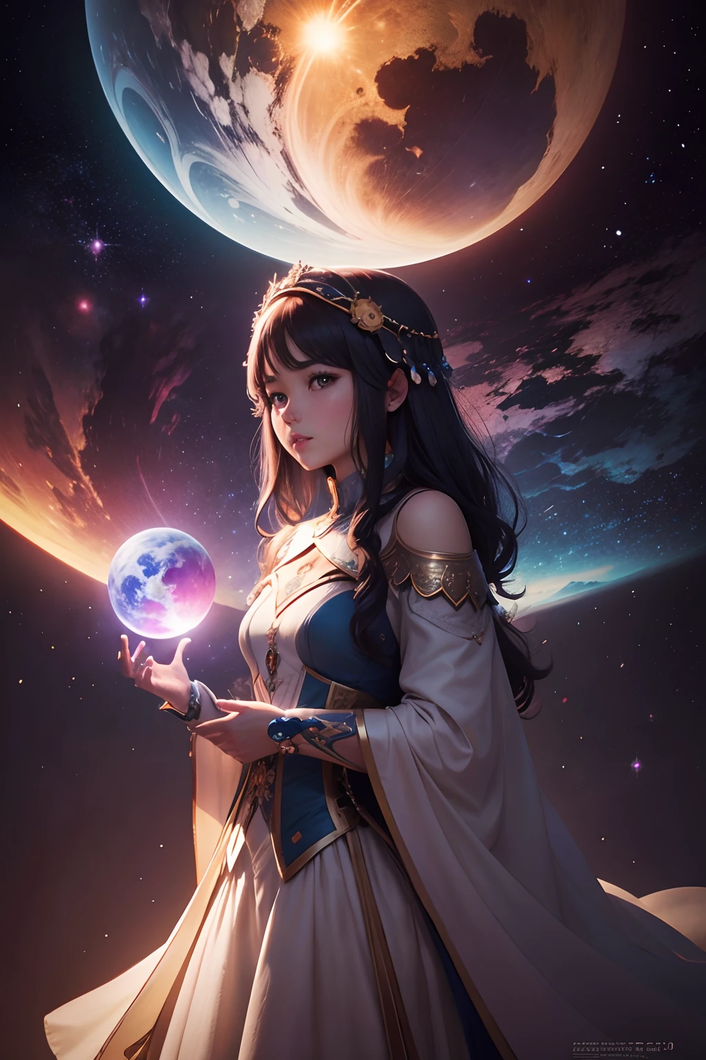 cosmos、planetas、8k、inmensidad、