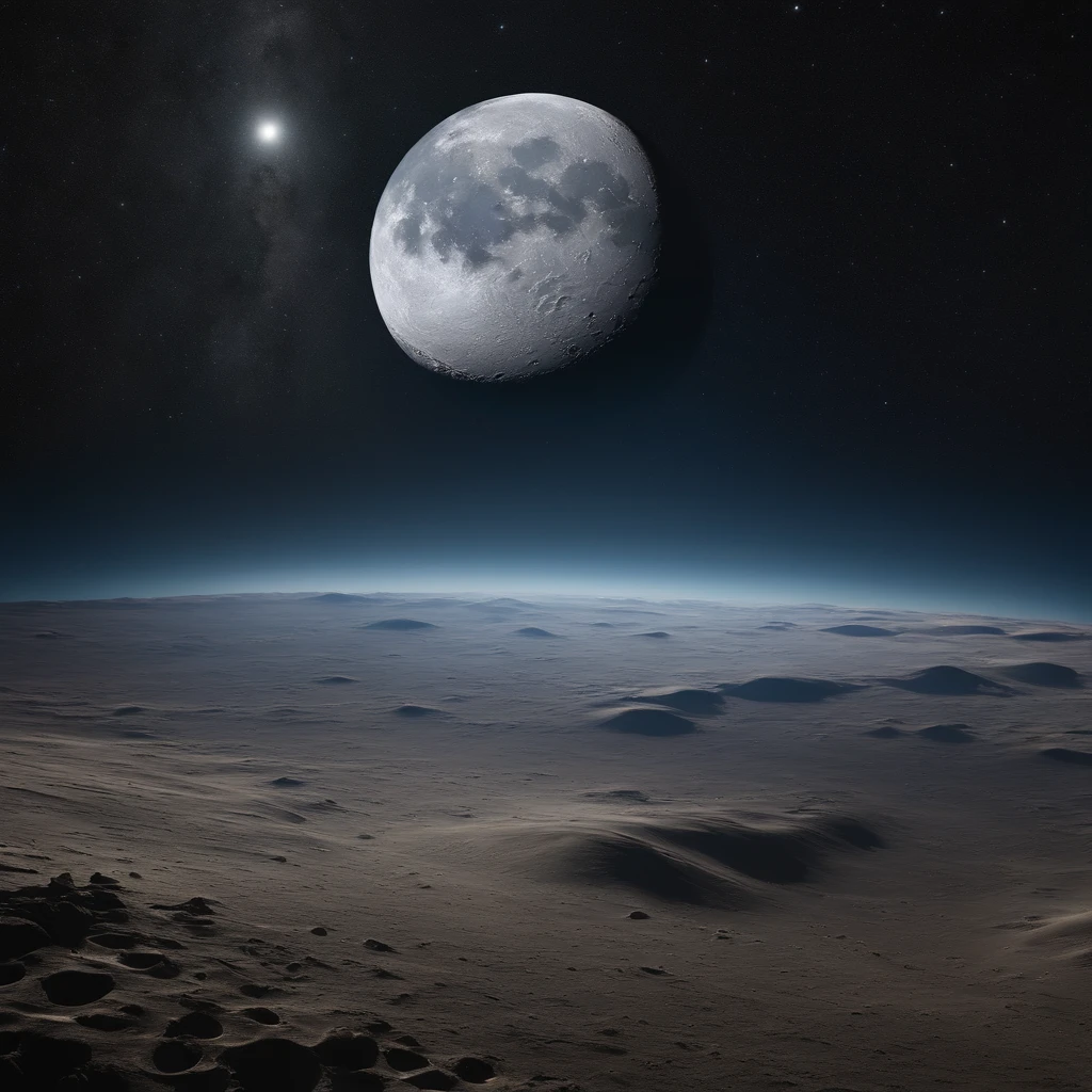 Master Parts、Superior Quality、superior image quality、The 8k quality、Beautiful pictures of the starry sky、magnifica、Arched Milky Way:1.25、Alafed view of Earth from the lunar surface:1.9, Lunar surface, space photo, on the moon, moon background, moon background, on the moon, Lunar soil, space photo, moonscape, Focus on the Moon, On Moon, Numerous craters, Huge Earth in the Sky