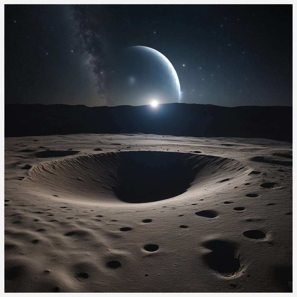 Master Parts、Superior Quality、superior image quality、The 8k quality、Beautiful pictures of the starry sky、magnifica、Arched Milky Way:1.25、Alafed view of Earth from the lunar surface:1.9, Lunar surface, space photo, on the moon, moon background, moon background, on the moon, Lunar soil, space photo, moonscape, Focus on the Moon, On Moon, Numerous craters, Huge Earth in the Sky
