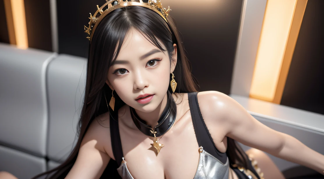 thin fog(tmasterpiece,k hd,hyper HD,16k)brunette color hair, girl,Multi-layer gauze skirt,Silver embroidered crown gold setting,Rouge lips,Cherry mouth,Focus on the neckline,Soft hair like slippery silk,Sparkling,Almost reluctant to look away,She wears a suspender cheongsam!Imagine that,She just wore a suspender cheongsam to shop in the bustling Sanlitun,One can't help but want to take a closer look。Take a closer look, desi,Her belly pocket is quite stylish,The skirt flutters in the wind,It's like adding a touch of energy to the whole street,Crocodile skin train,A sneak peek angle,(From the angle below),Sit in the seat of the train python,sitting in front,Zoom camera,head portrait,Head down and sleepy-eyed,Look at the ground, best qualtiy, hyper HD, (realisticlying:1.4),, A high resolution, the detail, RAW photogr, Sharp Re, Nikon D850 Film Stock Photo by Jefferies Lee 4 Kodak Portra 400 Camera F1.6 shots, Rich colors, ultra-realistic vivid textures, Dramatic lighting, Unreal Engine Art Station Trend, cinestir 800,
waiting to start