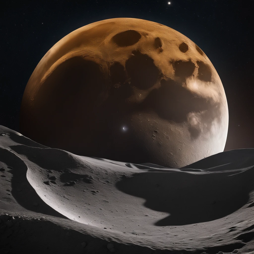 Master Parts、Superior Quality、superior image quality、The 8k quality、Beautiful pictures of the starry sky、magnifica、Arched Milky Way:1.25、Alafed view of Earth from the lunar surface:1.25, Lunar surface, space photo, on the moon, moon background, moon background, on the moon, Lunar soil, space photo, moonscape, Focus on the Moon, On Moon, Numerous craters, Huge Earth in the Sky