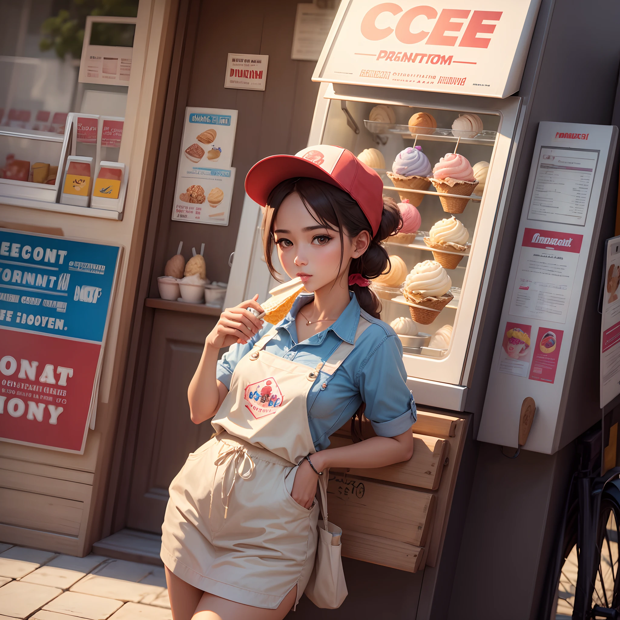 Ice cream seller Masterpiece HD quality