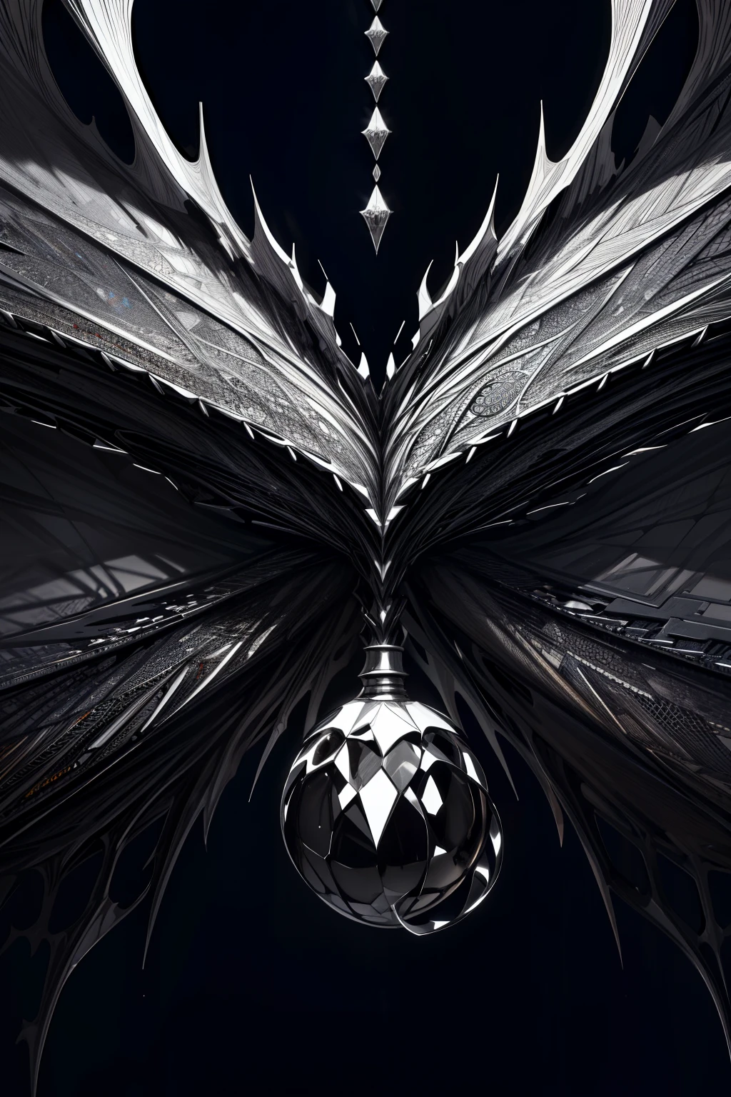 (best quality,4k,8k,highres,masterpiece:1.2),ultra-detailed,photorealistic,high-density imagery,super high definition,symmetrical composition,intricate patterns,exquisite paper cutting,paper texture,contrasting light and shadow,dark and gloomy,chaotic,darkened,reflective paper cutting material,dramatic lighting,adorable abyssal demon,vibrant flames