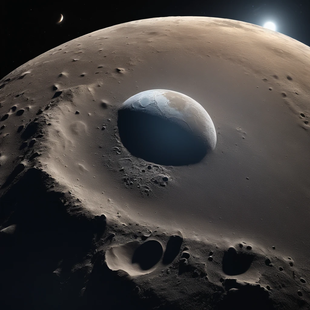 Master Parts、Superior Quality、superior image quality、The 8k quality、Beautiful pictures of the starry sky、magnifica、Arched Milky Way:1.25、Alafed view of Earth from the lunar surface:1.25, Lunar surface, space photo, on the moon, moon background, moon background, on the moon, Lunar soil, space photo, moonscape, Focus on the Moon, On Moon, Numerous craters, Seeing the Earth from the surface of the moon:1.9, big earth in the sky:1.9