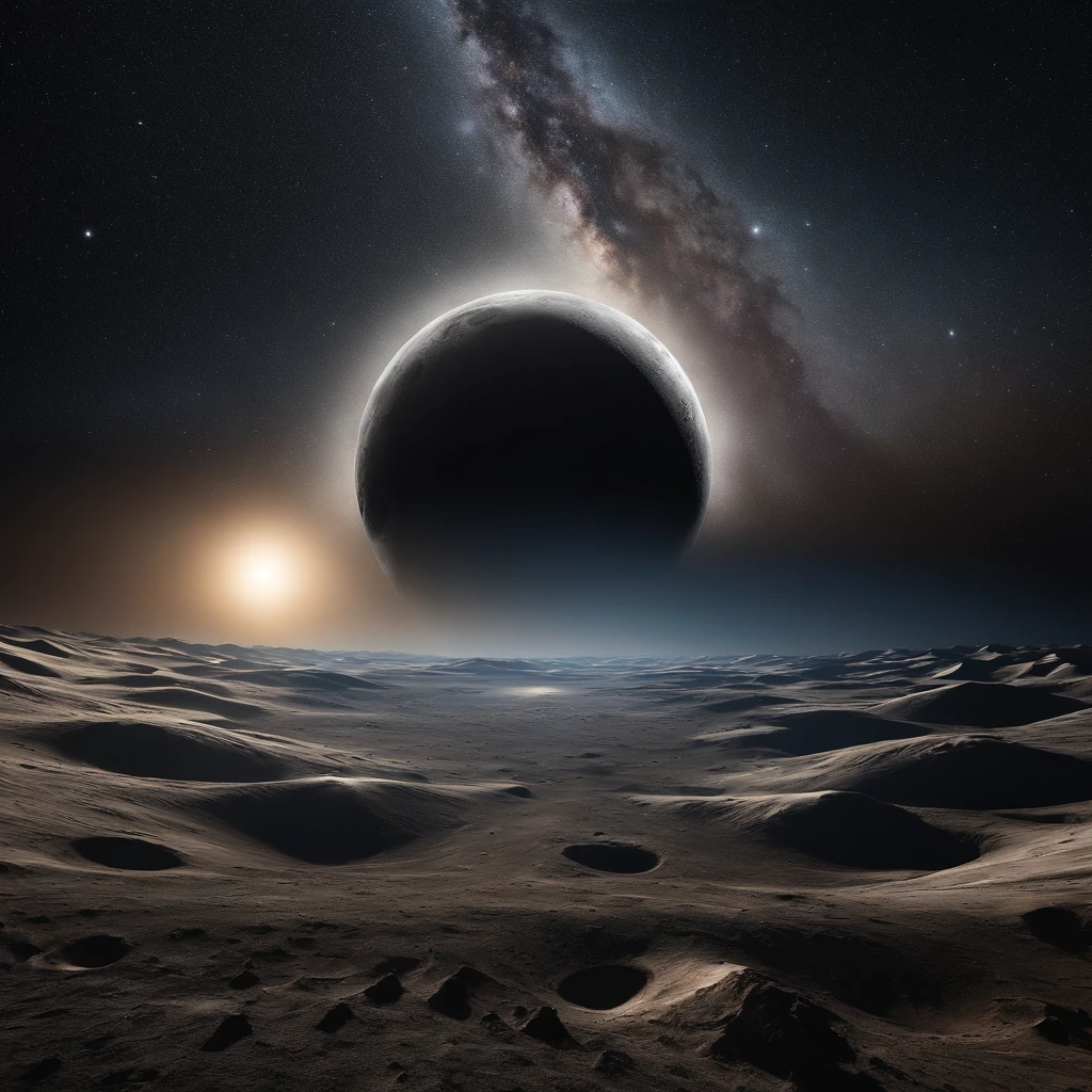 Master Parts、Superior Quality、superior image quality、The 8k quality、Beautiful pictures of the starry sky、magnifica、Arched Milky Way:1.25、Alafed view of Earth from the lunar surface:1.25, Lunar surface, space photo, on the moon, moon background, moon background, on the moon, Lunar soil, space photo, moonscape, Focus on the Moon, On Moon, Numerous craters, Seeing the Earth from the surface of the moon:1.9, big earth in the sky:1.9