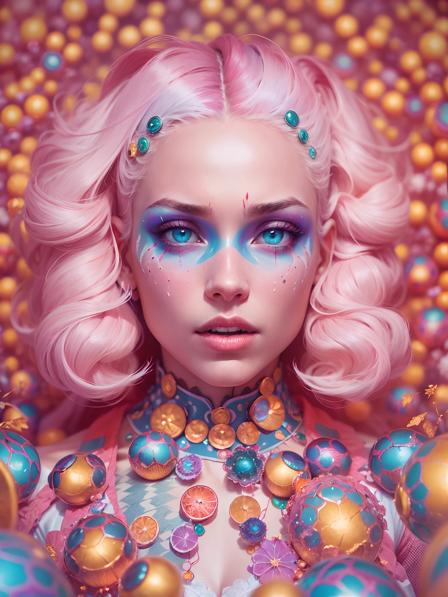 (best quality,4k,highres,masterpiece:1.2),ultra-detailed,(realistic,photorealistic,photo-realistic:1.37),portrait,woman,vivid,perfect composition,best portrait,detailed,cinematic lighting,photographed,dark and dramatic colors,striking contrasts,rich textures,expressive features,attention-grabbing eyes,meticulous brushstrokes,ethereal atmosphere,impeccable skin texture,subtle gradients,imaginative storytelling,emotionally charged,unique and captivating aesthetics,haunting presence,fantastical elements,fine details,true-to-life representation