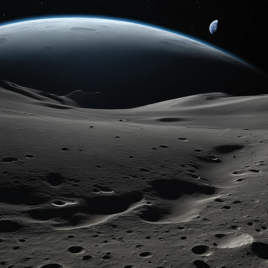Master Parts、Superior Quality、superior image quality、The 8k quality、Beautiful pictures of the starry sky、magnifica、Arched Milky Way:1.25、Alafed view of Earth from the lunar surface:1.25, Lunar surface, space photo, on the moon, moon background, moon background, on the moon, Lunar soil, space photo, moonscape, Focus on the Moon, On Moon, Numerous craters, Seeing the Earth from the surface of the moon:1.9, big earth in the sky:1.9