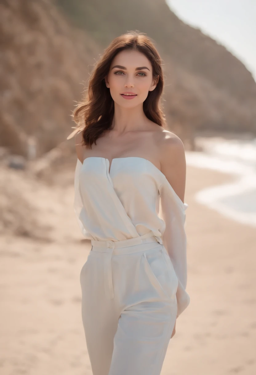 ((Highest quality)), ((8k)), ((masterpiece: 1.3)), (Perfect appearance), (Photorealism: 1.6), (JMA), (Genuine:1.4), 1 Mature Woman, Perfect Anatomy, 65 years old, ((Realistic skin texture)), (Fine lines on the skin), (Dull skin), (Facial wrinkles), (Wrinkles around the eyes), double eyelid, Tear bags under the eyelids, Medium Long Hair, (Summer Dresses), (Asymmetrical ruffled hem), (No sleeve), ((Standing posture: 1.3)), (Resort: 1.2),