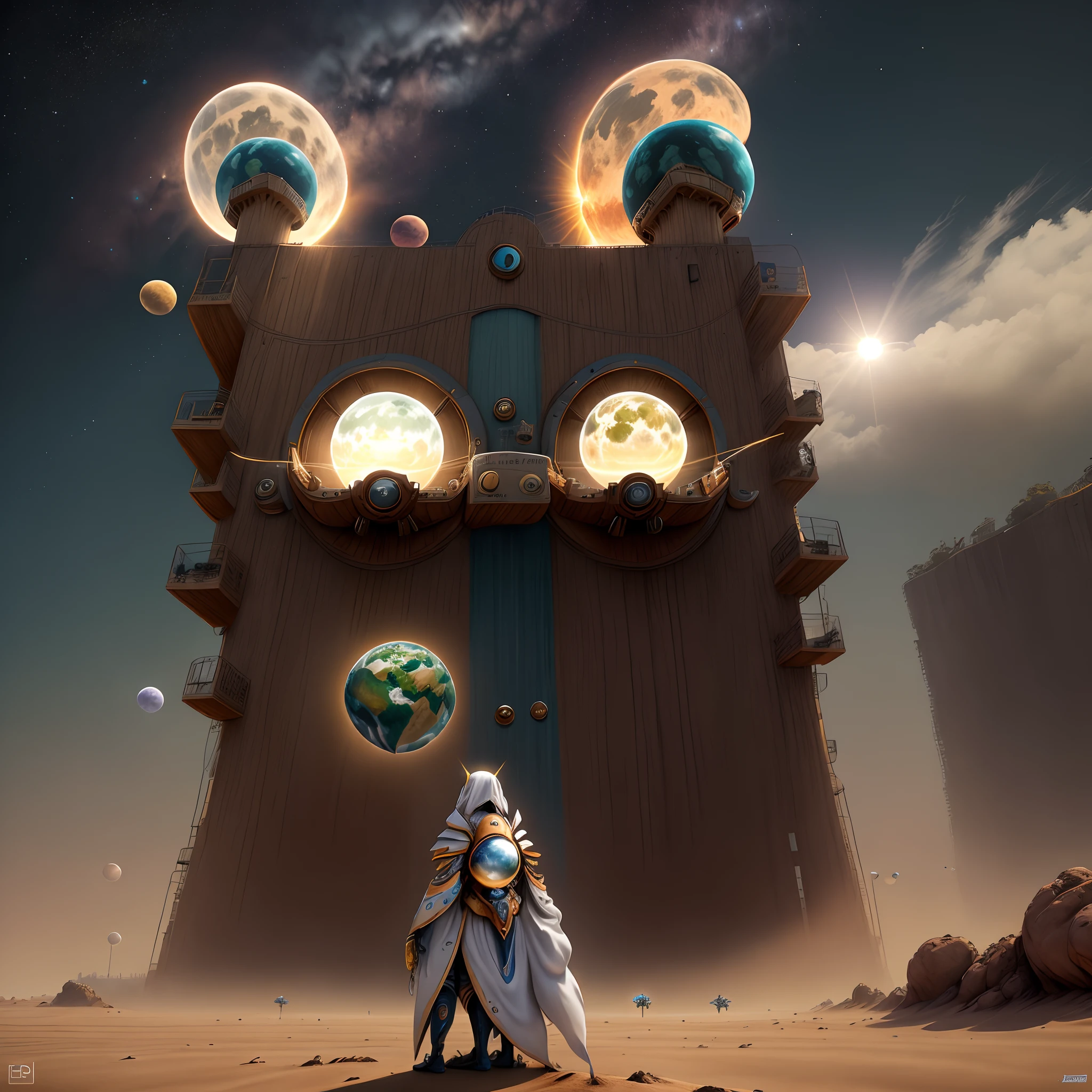 Planetas do sistema solar lado a lado