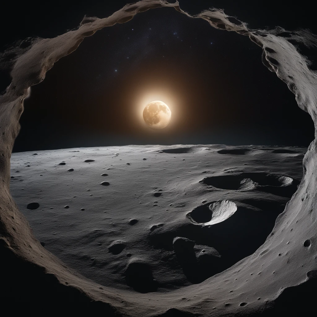 Master Parts、Superior Quality、superior image quality、The 8k quality、Beautiful pictures of the starry sky、magnifica、Arched Milky Way:1.25、Alafed view of Earth from the lunar surface:1.25, Lunar surface, space photo, on the moon, moon background, moon background, on the moon, Lunar soil, space photo, moonscape, Focus on the Moon, On Moon, Numerous craters, Seeing the Earth from the surface of the moon:1.9, big earth in the sky:1.9, Crashed and weathered spaceship