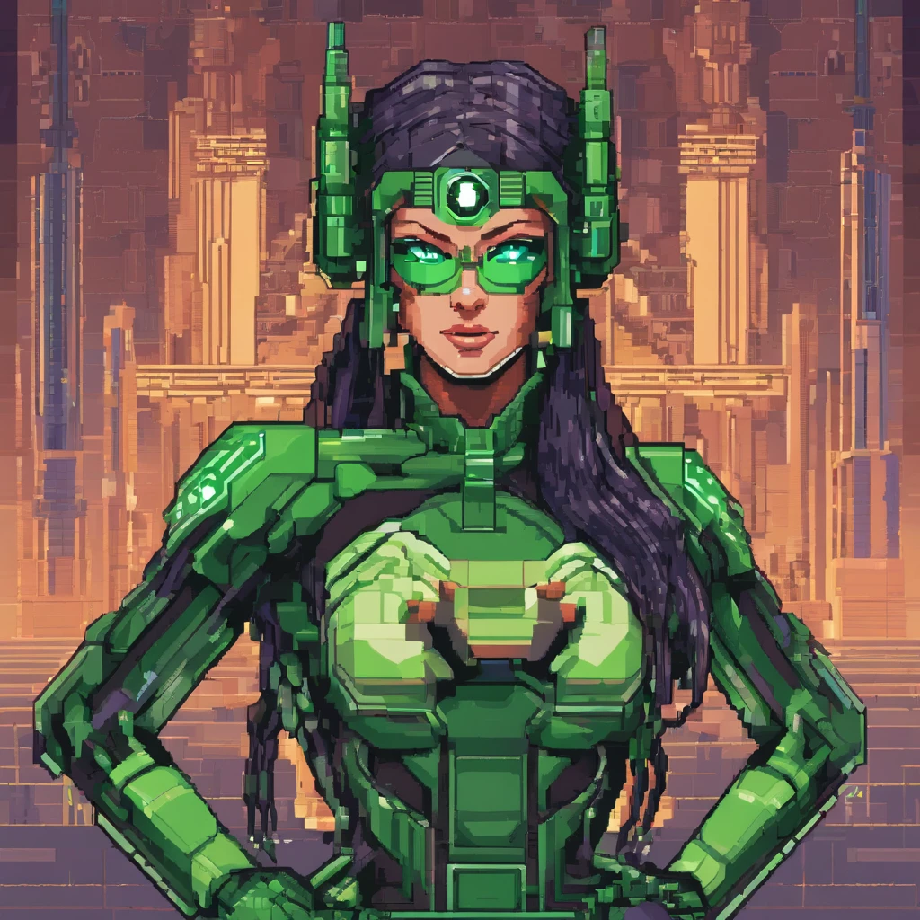 Full body A girl dressed as a cybernetic suit with green lantern using her ring against a giant monster perfect face dream shaper v7 attractive body cinematic cyberpunk intricate details photorealistic 85-mm-lens full body of the most beautiful artwork in the real world future world unreal engine 5.1 body beauty high

X