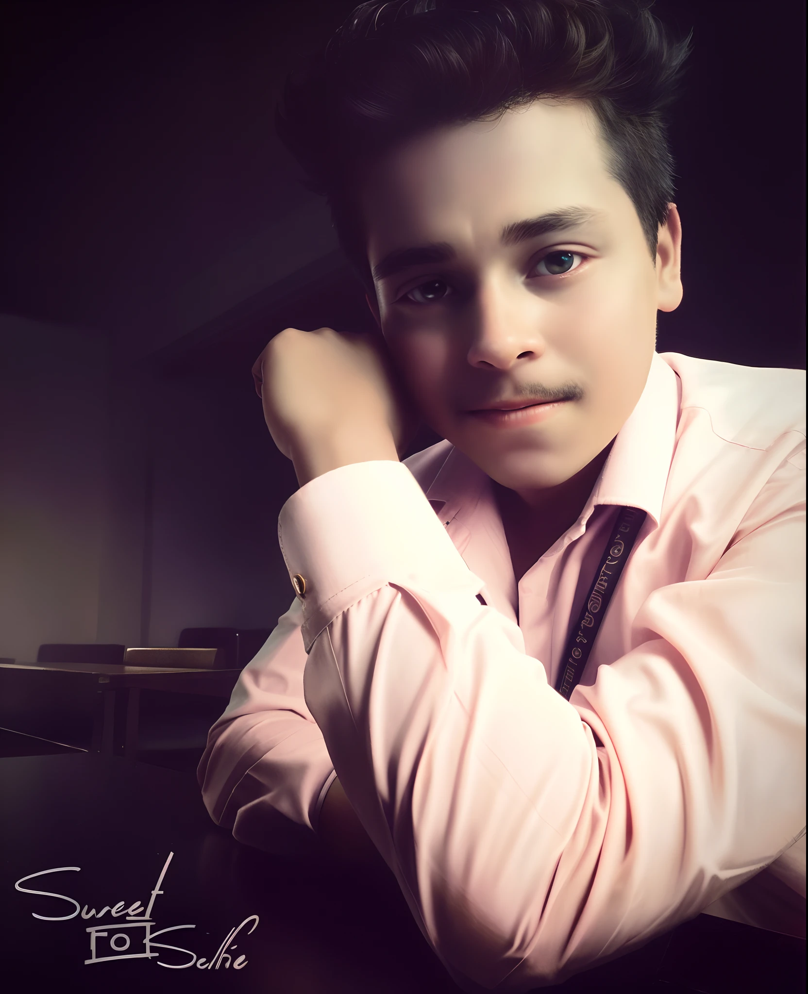 movie picture quality，style of disney animation，A little boy stands in a café with a cup of coffee in his hand，short detailed hair，Professional formal wear，Wore a pair of leather shoes，depth of fields，high light，Real light，Ray traching，oc rendered，Hyper-realistic，best qualtiy，8K，Works of masters，super-fine，Detailed pubic hair，Correct anatomy，sharp focus on eyes，Bokeh，Facial features are carefully depicted