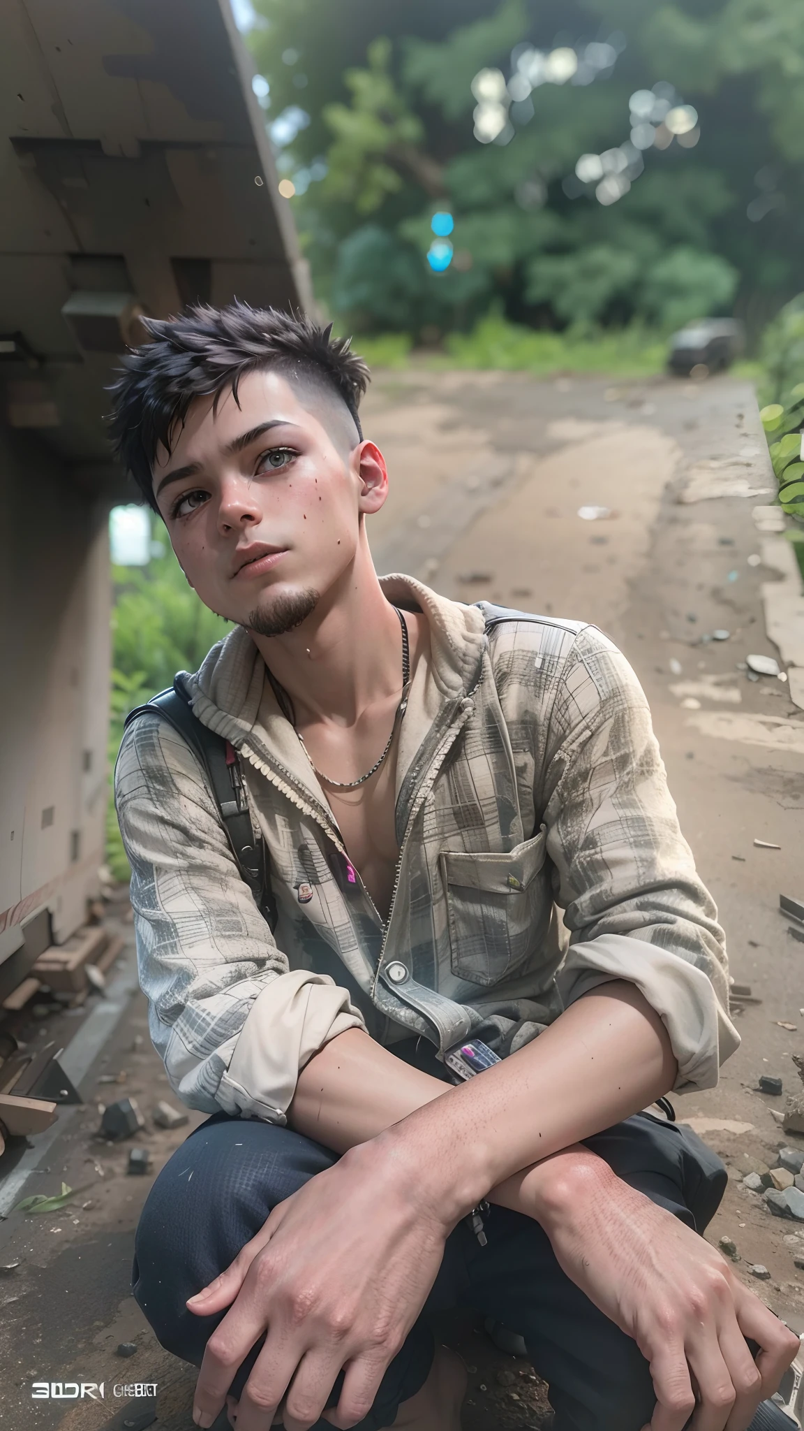 Cyberpunk, little boy, high detail --4, 8k ultra