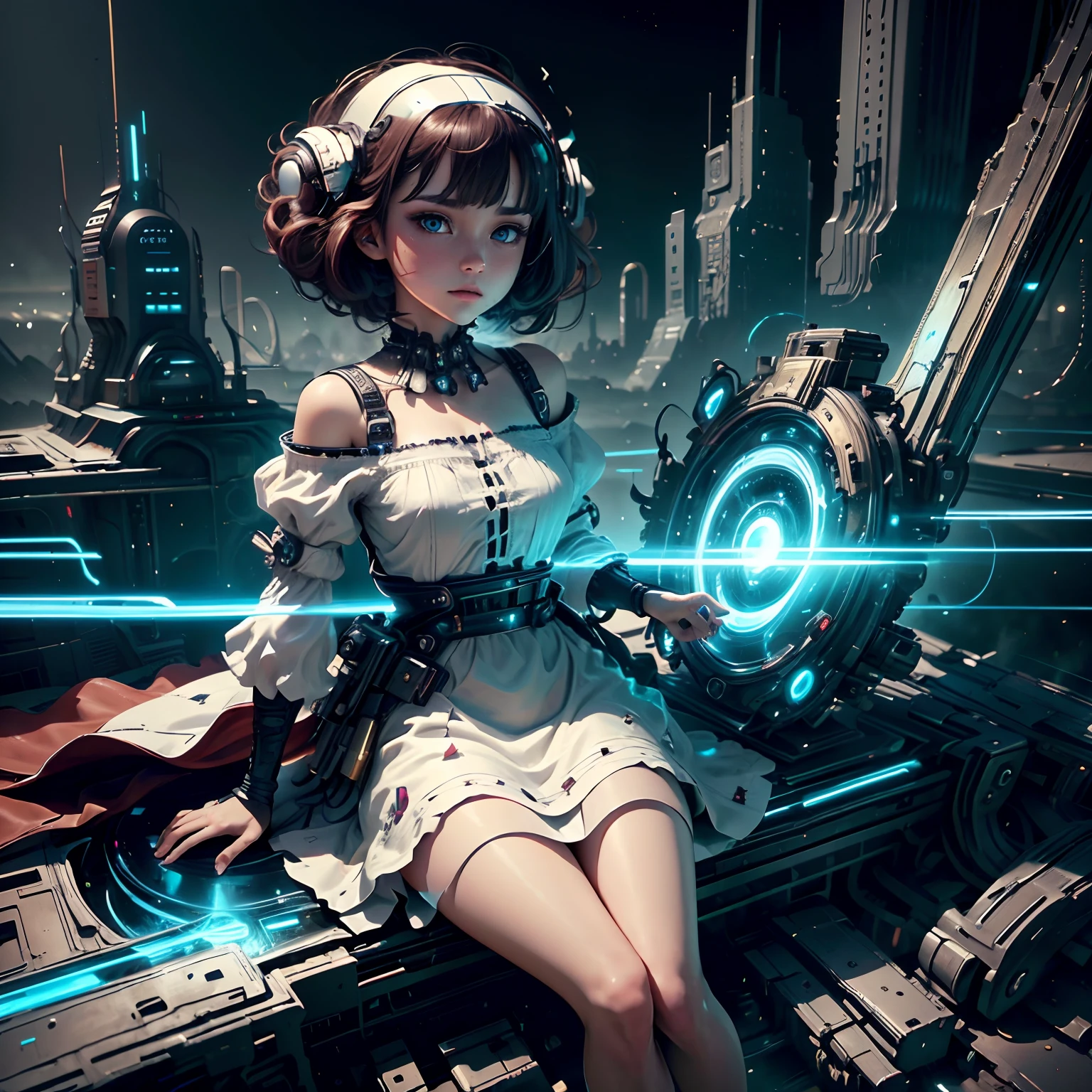 white cyber headgear