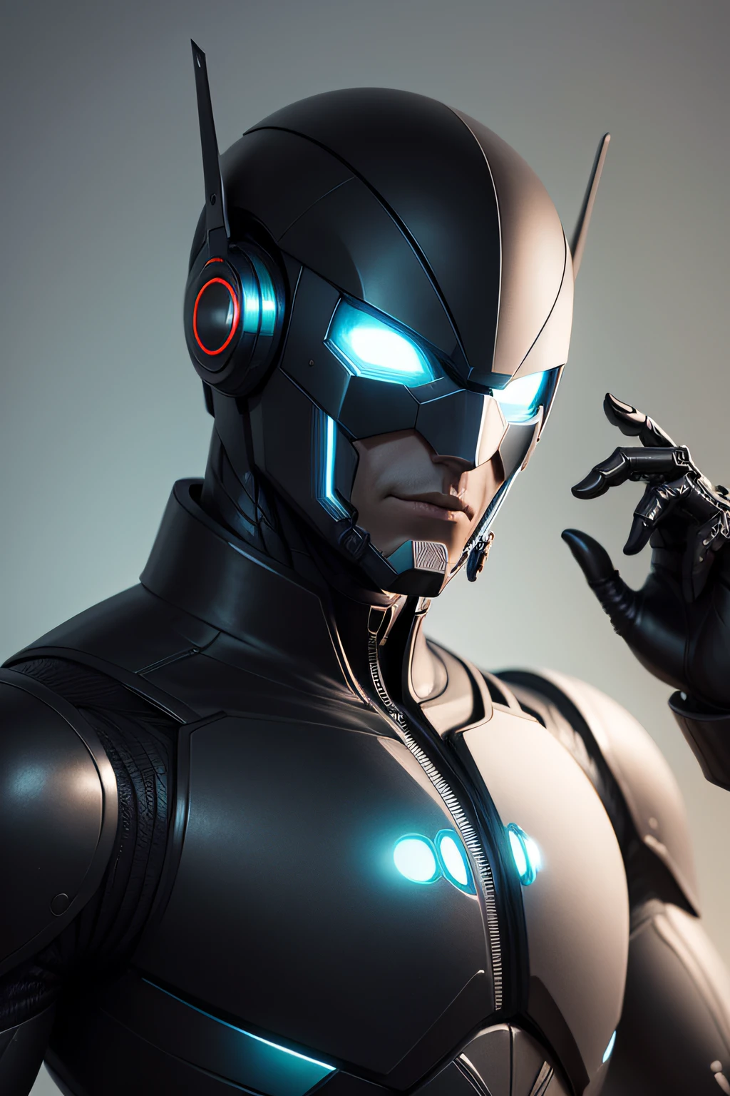 homem robo inteligencia aritificial preto
