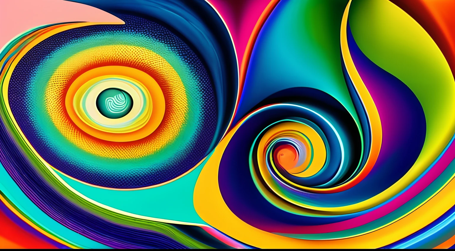 (Medusas flotando ).Crea una fascinante obra de arte abstracta con un enfoque en la fluidez y el movimiento. Utilice una paleta de colores rica y diversa, Blend tones seamlessly to evoke a sense of continuous movement. Explore the interplay between softness, Suave, Sharp shapes, Dynamic edges. Deja que los colores sangren y se mezclen, giving the impression of swirling currents or energetic vibrations. Incorporar elementos de la naturaleza, like gentle curves that resemble ocean waves, Vibrant bursts reminiscent of blooming flowers, or power lines that resemble gusts of wind. He fuses these natural motifs with abstract forms to create a harmonious and captivating composition..inspirandose en el arte de Alberto Severo. Embrace the idea of serendipity and spontaneity while allowing colors and shapes to take shape organically. Anima a la obra de arte a desarrollarse como un viaje, invitar al espectador a explorar e interpretar las profundidades del paisaje abstracto. This work of art should inspire a sense of wonder and fascination....., Atraer a los espectadores a su fascinante mundo de colores y formas. The blend of abstraction and nature will transport observers to a realm of imagination and excitement.........., leaving a lasting impression of beauty and creativity