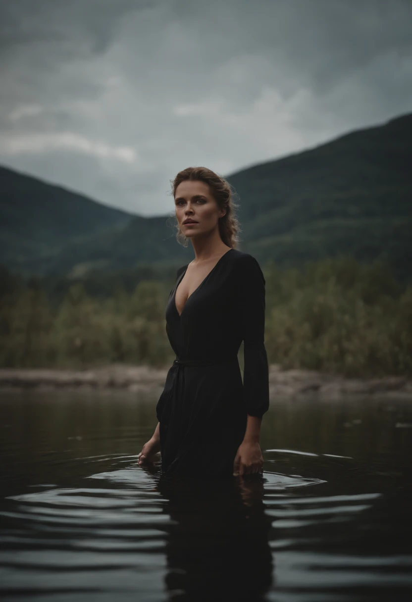 uma mulher olhando para seu reflexo em um espelho com uma velha ao fundo, 8k artistic portrait photography, Olhando no espelho para o eu mais velho, Fotografia Alexey Gurylev, Fotografia Alexey Kurylev, Por Irakli Nadar, Directed by: Adam Marczyński, Directed by: Laszlo Balogh, Directed by: Eugeniusz Zak