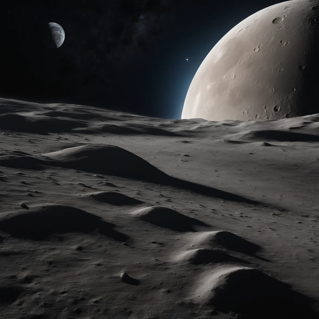 Master Parts、Superior Quality、superior image quality、The 8k quality、Beautiful pictures of the starry sky、magnifica、Arched Milky Way:1.25、Alafed view of Earth from the lunar surface:1.25, Lunar surface, space photo, on the moon, moon background, moon background, on the moon, Lunar soil, space photo, moonscape, Focus on the Moon, On Moon, Numerous craters, Seeing the Earth from the surface of the moon:1.9, big earth in the sky:1.9