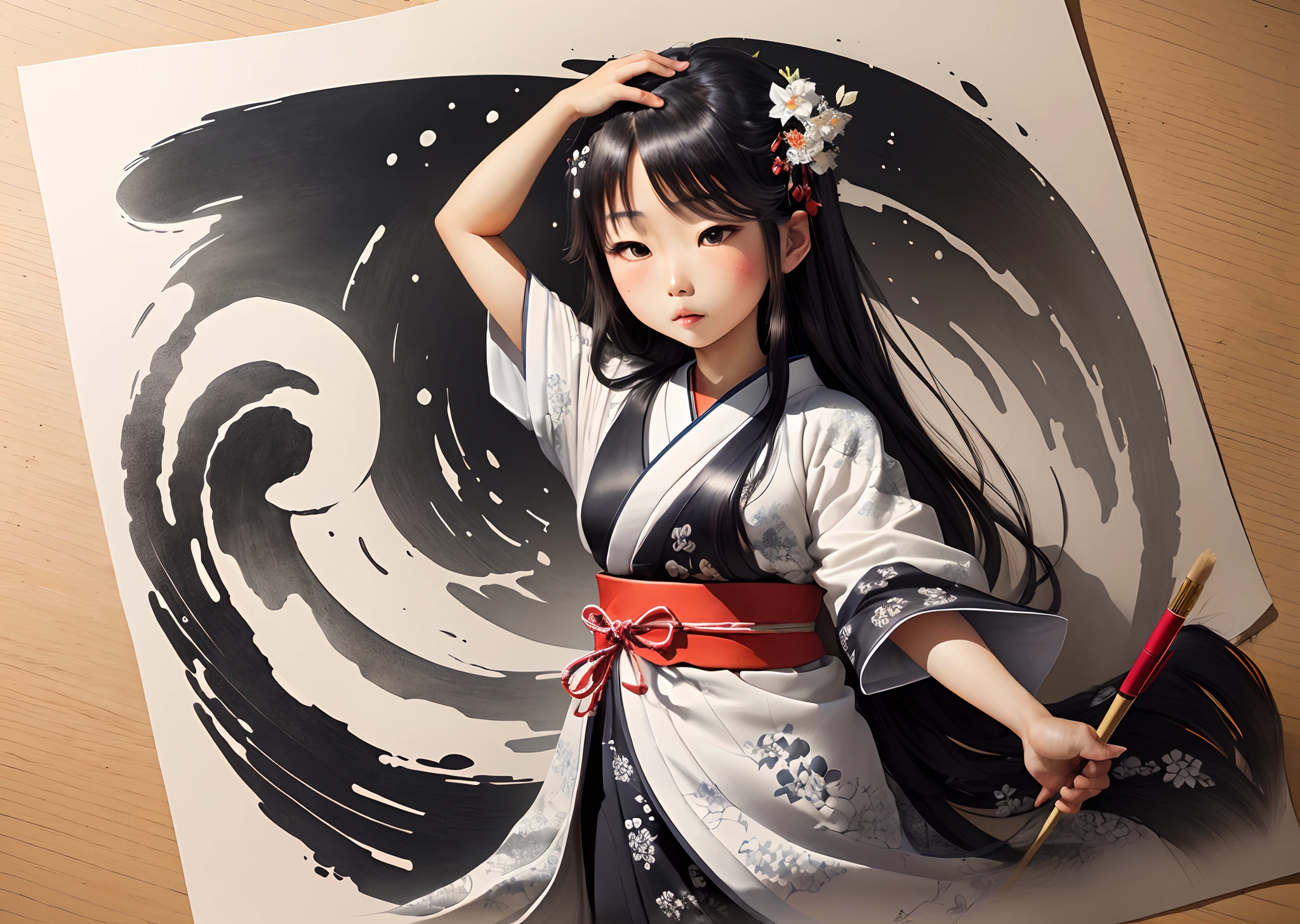 Sumi e in Japanese ink