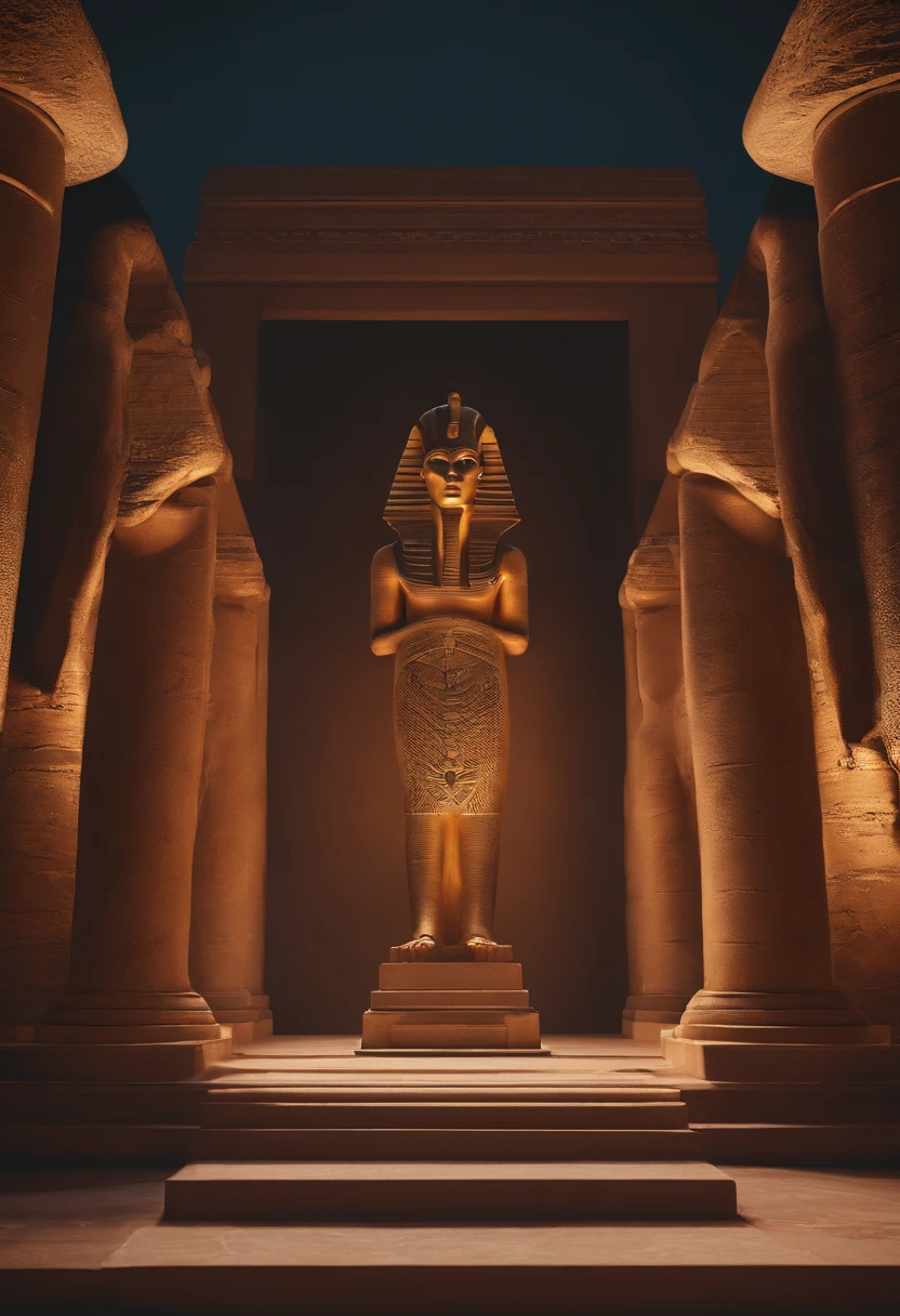 A pharaoh sat on his throne telling his story