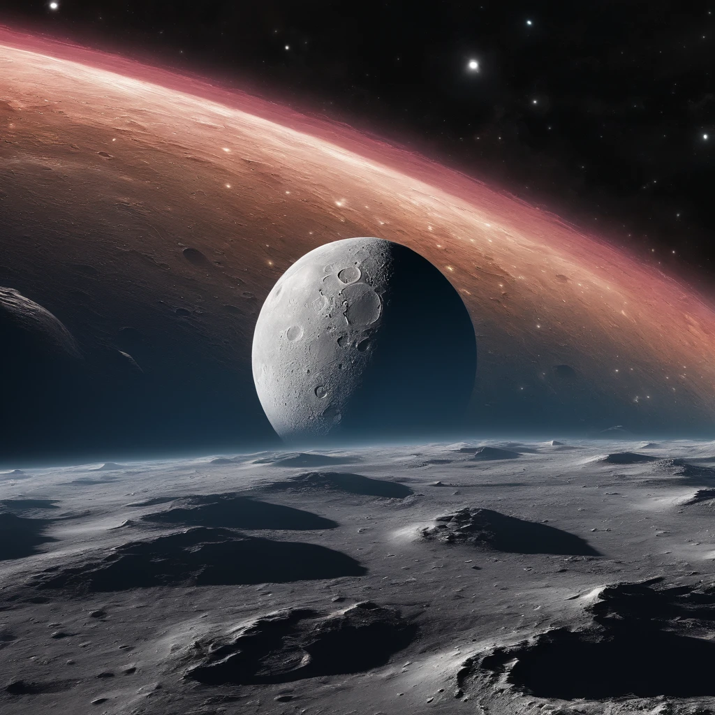 Master Parts、Superior Quality、superior image quality、The 8k quality、Beautiful pictures of the starry sky、magnifica、Arched Milky Way:1.25、Alafed view of Earth from the lunar surface:1.25, Lunar surface, space photo, on the moon, moon background, moon background, on the moon, Lunar soil, space photo, moonscape, Focus on the Moon, On Moon, Numerous craters, Seeing the Earth from the surface of the moon:1.9, big earth in the sky:1.9
