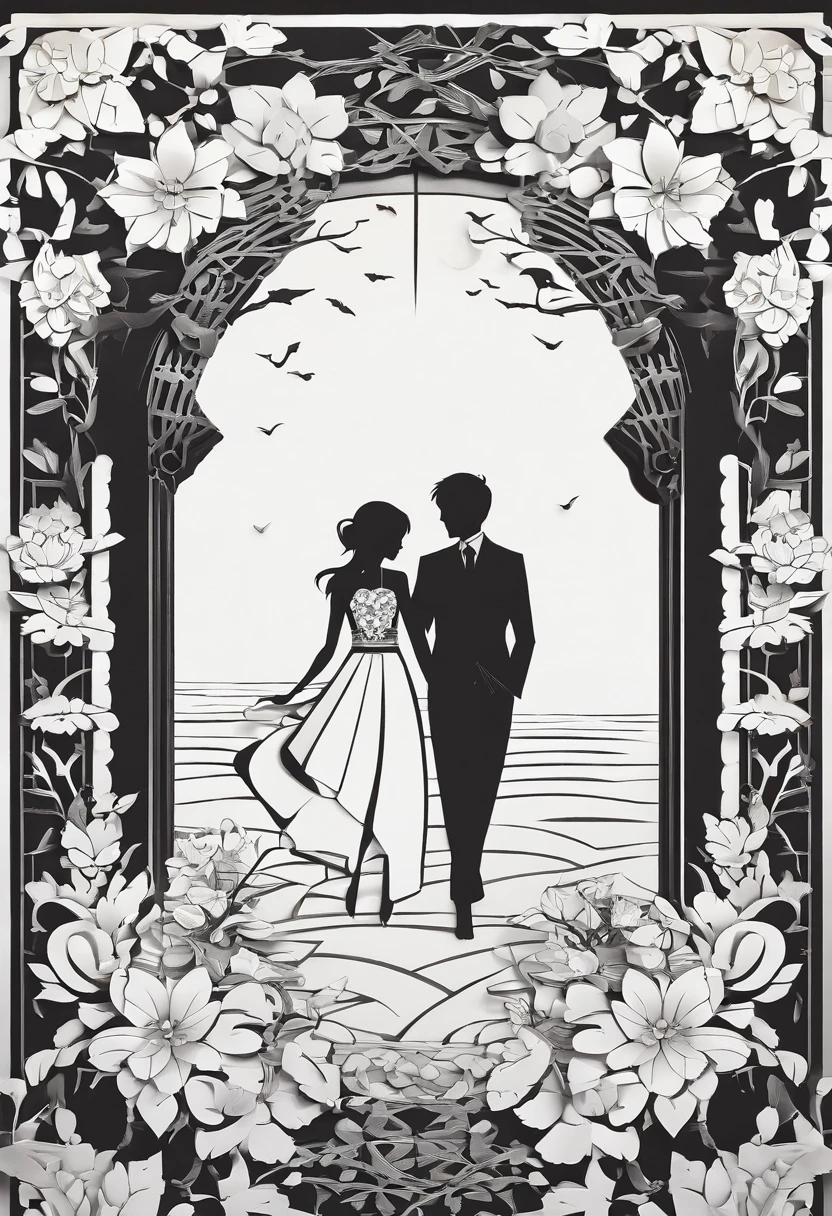 A cute anime couple, Anime art