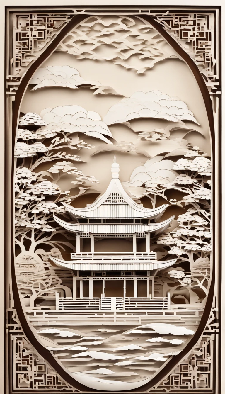 Mid-Autumn Festival,Guanghan Palace,Moon,laurel,arte em papel cortado,Works of masters