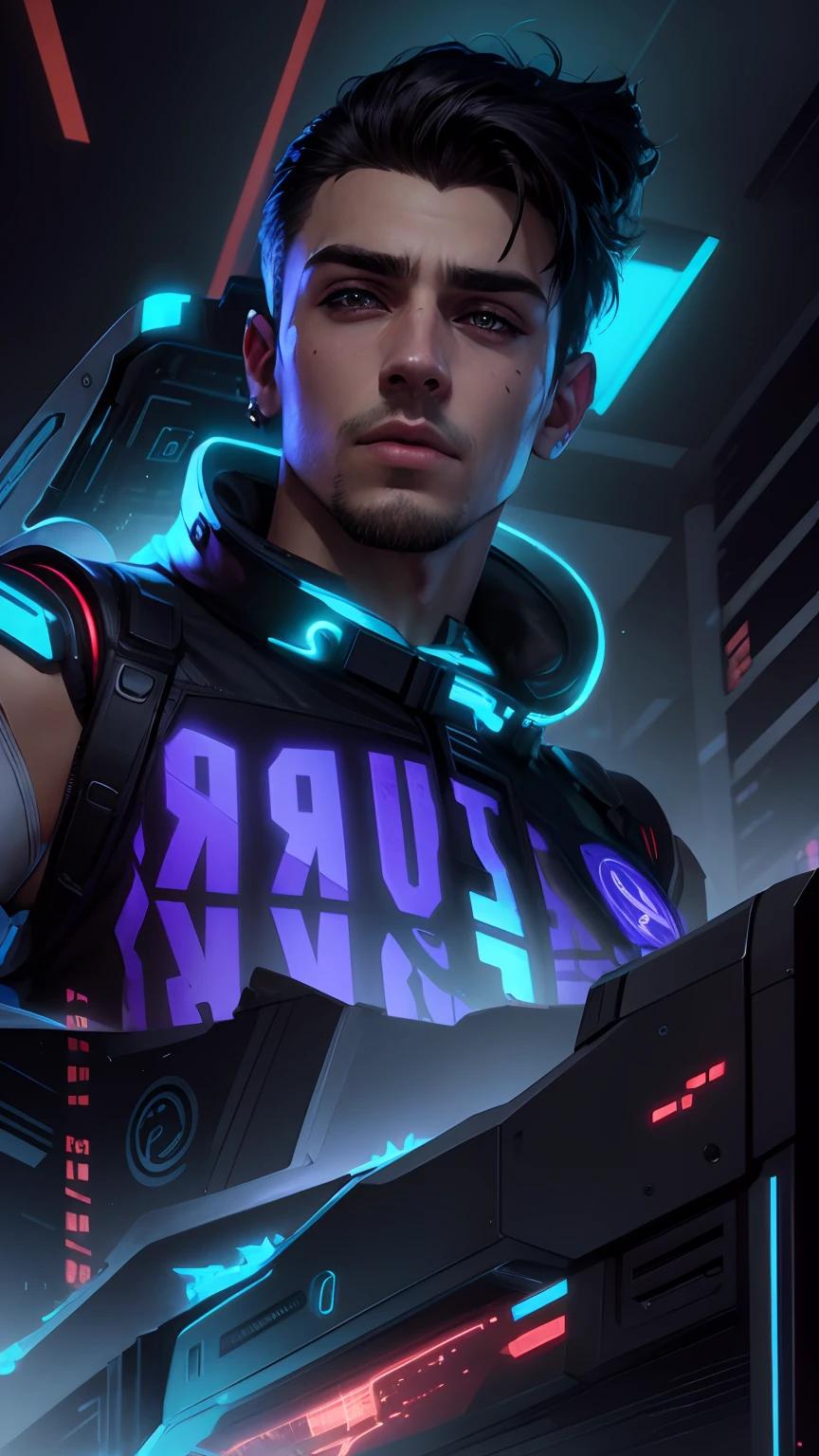 Change background cyberpunk handsome boy realistic face,8k ultra realistic