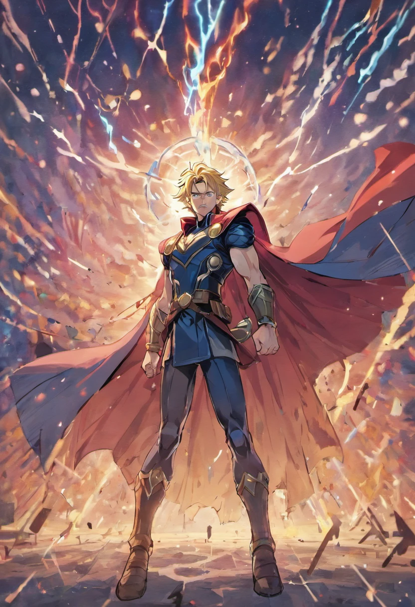 cartoon do heroi Thor, Miniatura, com fundo branco