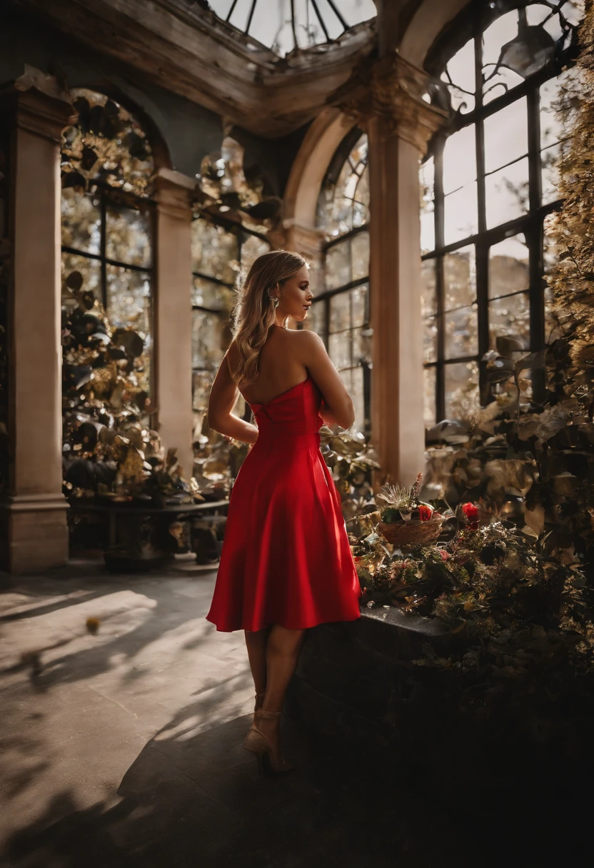 a woman in a red dress posing for a picture, a picture by Robbie Trevino, instagram, happening, sexy dress, sexy red dress, very sexy outfit, tight dress, sexy look, sexy outfit, revealing stylish dress, wearing red dress, wearing a red dress, revealing outfit, low cut dress, red dress, opened dress, sexy girl, skintight dress