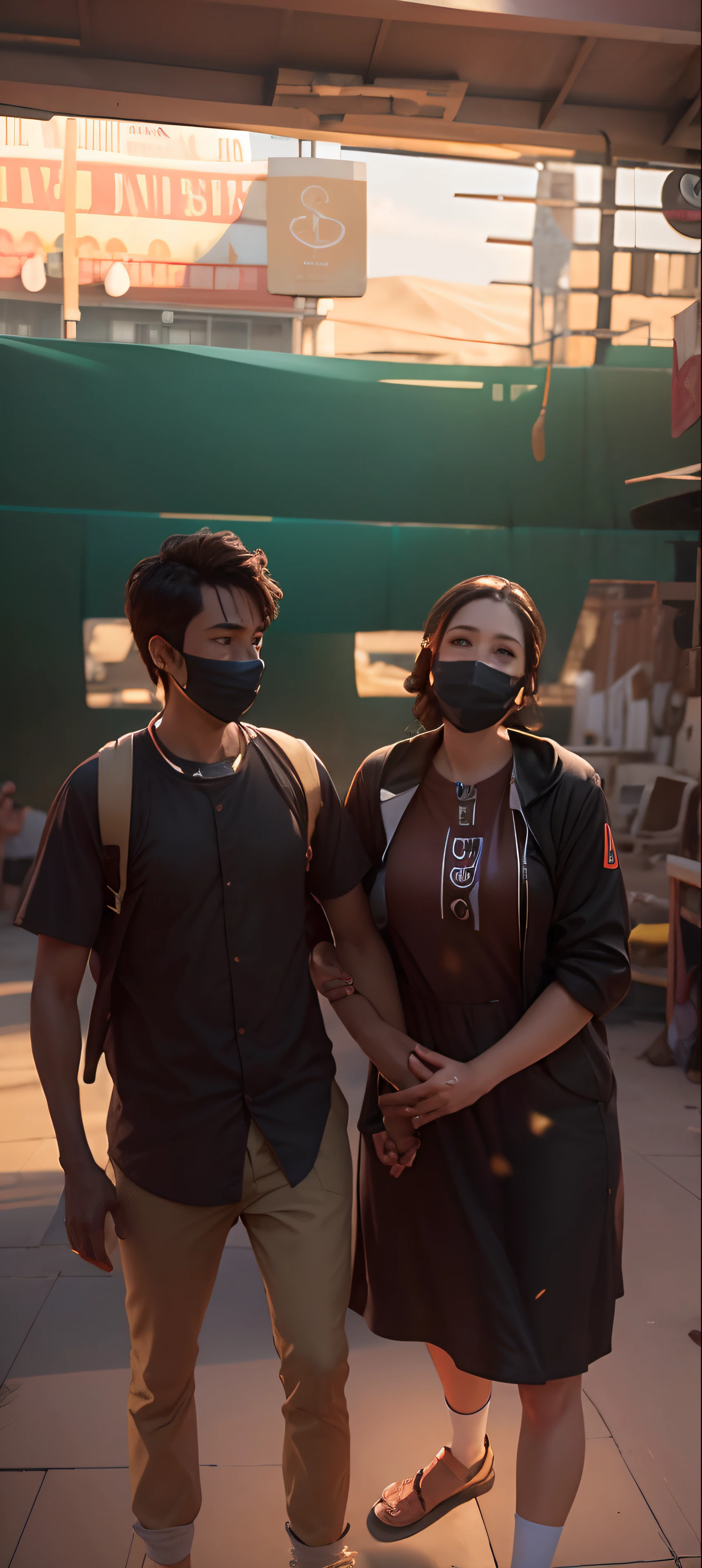 Change this couple background to a dune,