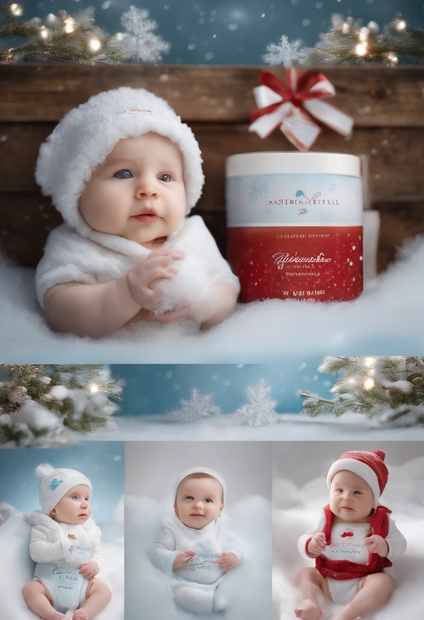 Snow Theme Baby Wips Packaging Design
