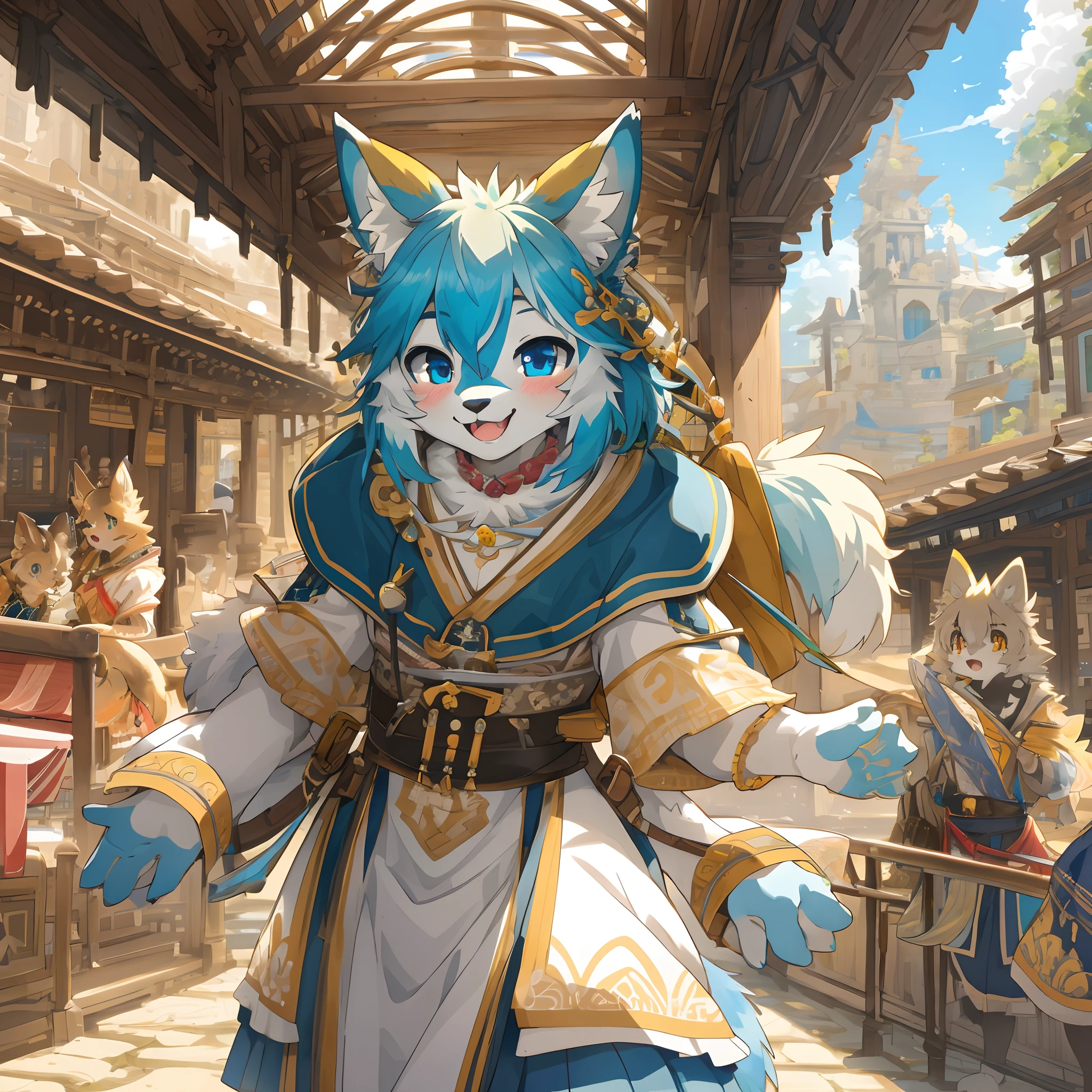 super high resolution, detailed background, World Heritage Site, 6+boys, 6+girls, Happy, joyful, absurdres(highly detailed beautiful face and eyes)perfect anatomy(Photos of solo travelers)(kemono, furry anthro),