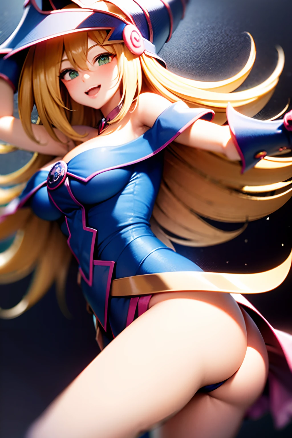 crecer、Una sonrisa llena de felicidad、((()))、、、cara jadeante、falta de、After being attacked、dark magician girl, Disfraces de brujas rosas y dorados y negros de alta calidad，Reducir el bordado en la tela、lleno de sudor、Revcowgirl、Look back、Expressions in an excited state、From the angle from below