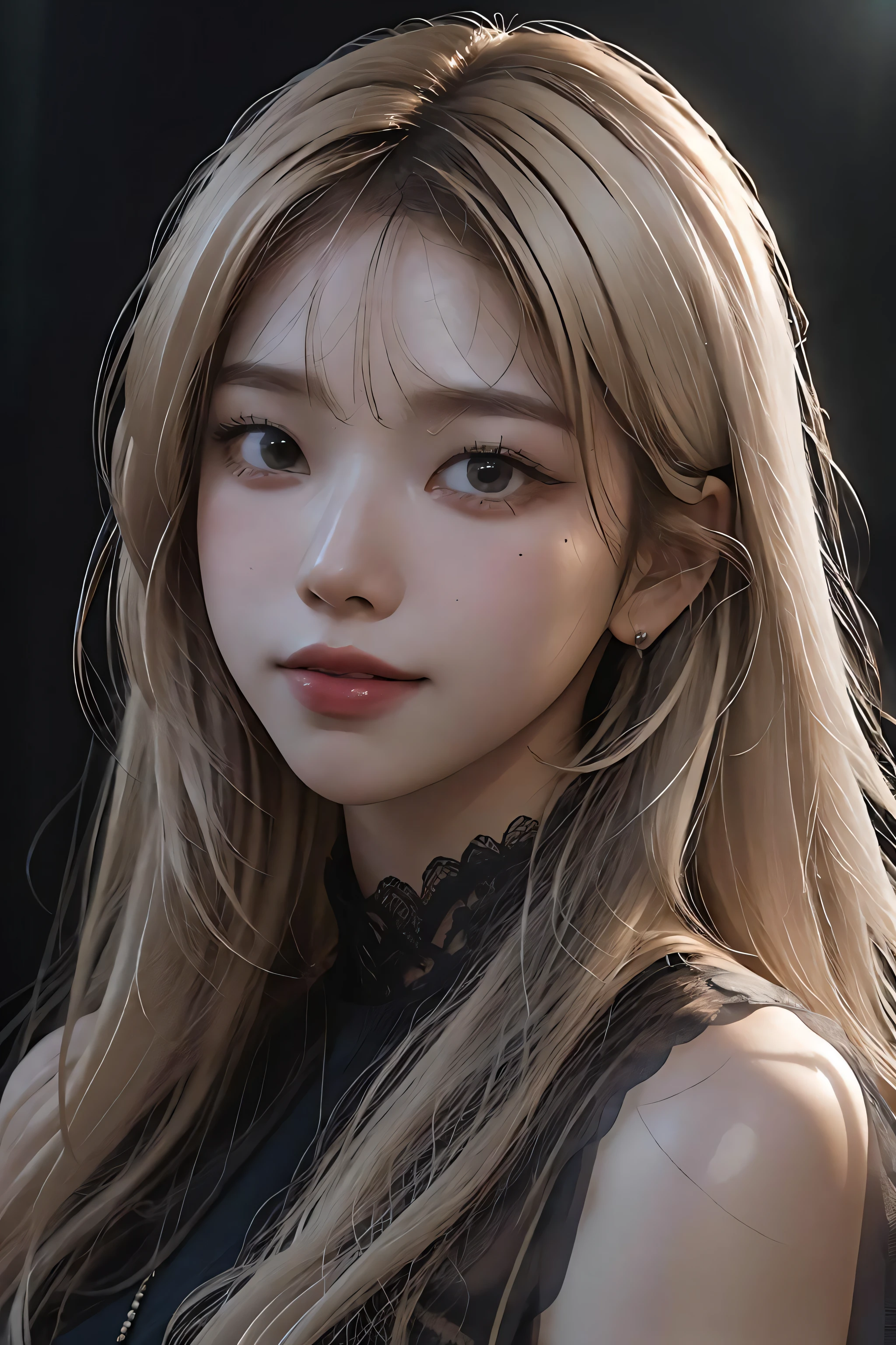 An alien beauty with an ethereal temperament, deep and three-dimensional facial features, a sister's head, and glass and paper clothes