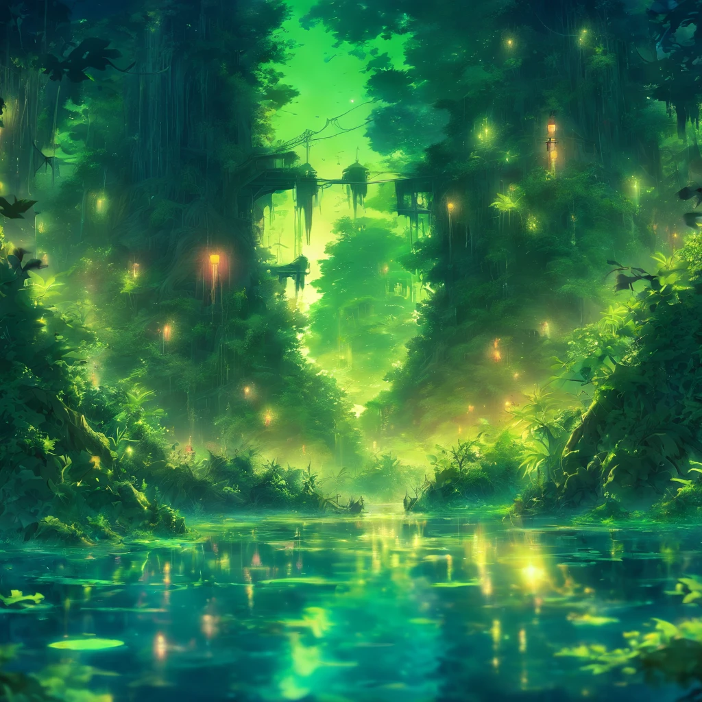 The Swamp of Drain Life, masterpiece, best quality