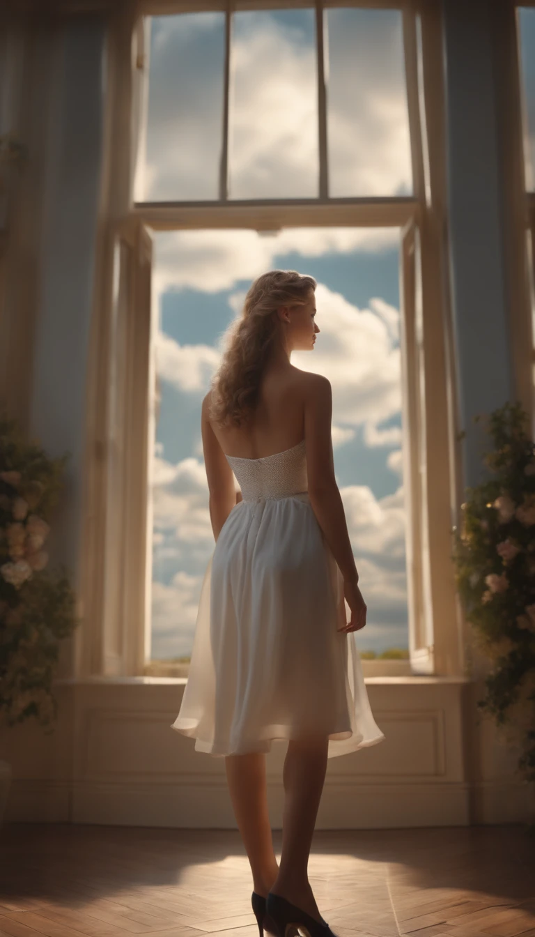 (best quality,4k,8k,highres,masterpiece:1.2),ultra-detailed,(realistic,photorealistic,photo-realistic:1.37),movie still,1girl,celestial,cloud girl,clouds,(close-up:1.1),bright,happy,nostalgic,soft lighting,(Bauhaus,figurative,subtle hints,abstract:1.1)