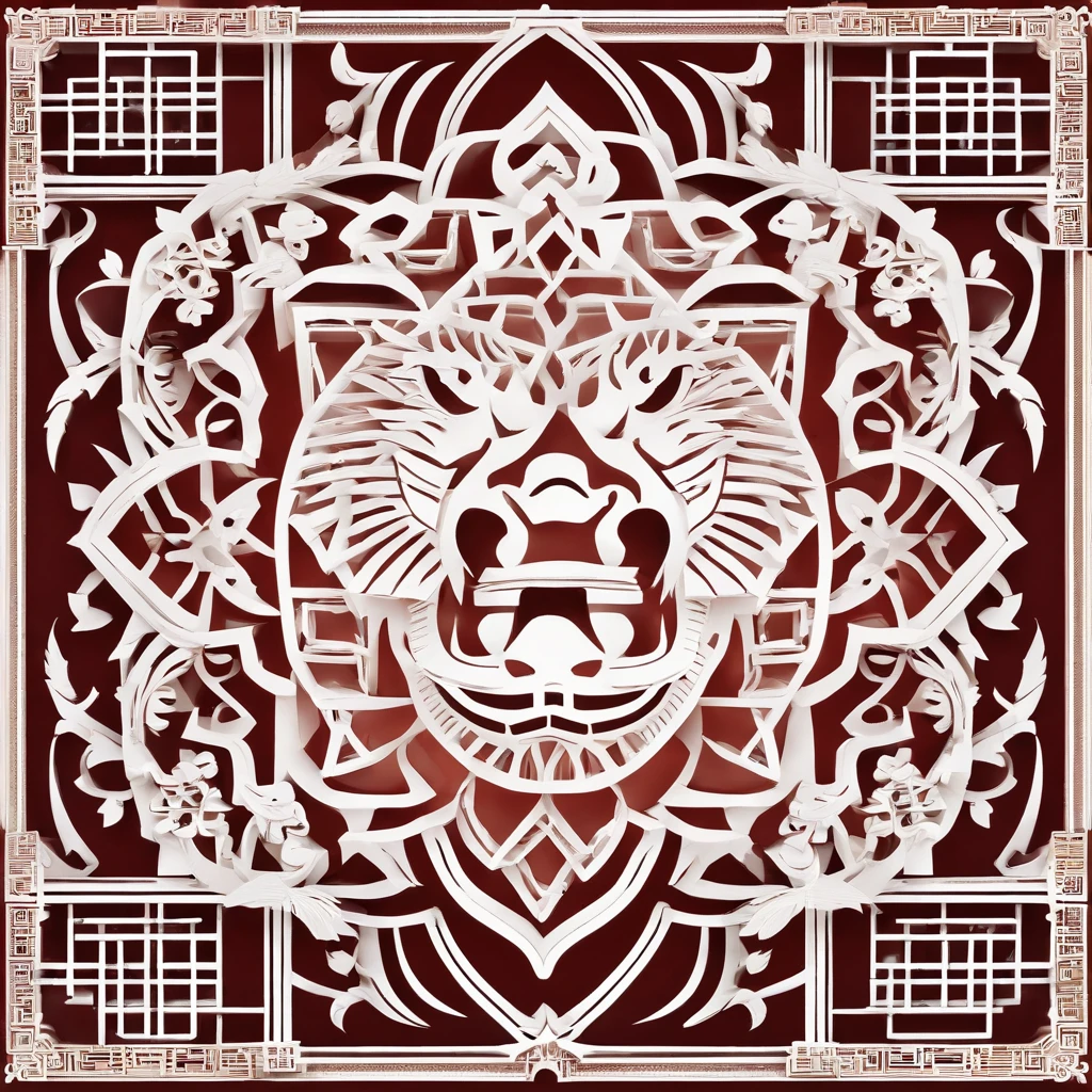 Chinese lion dance，Grilles