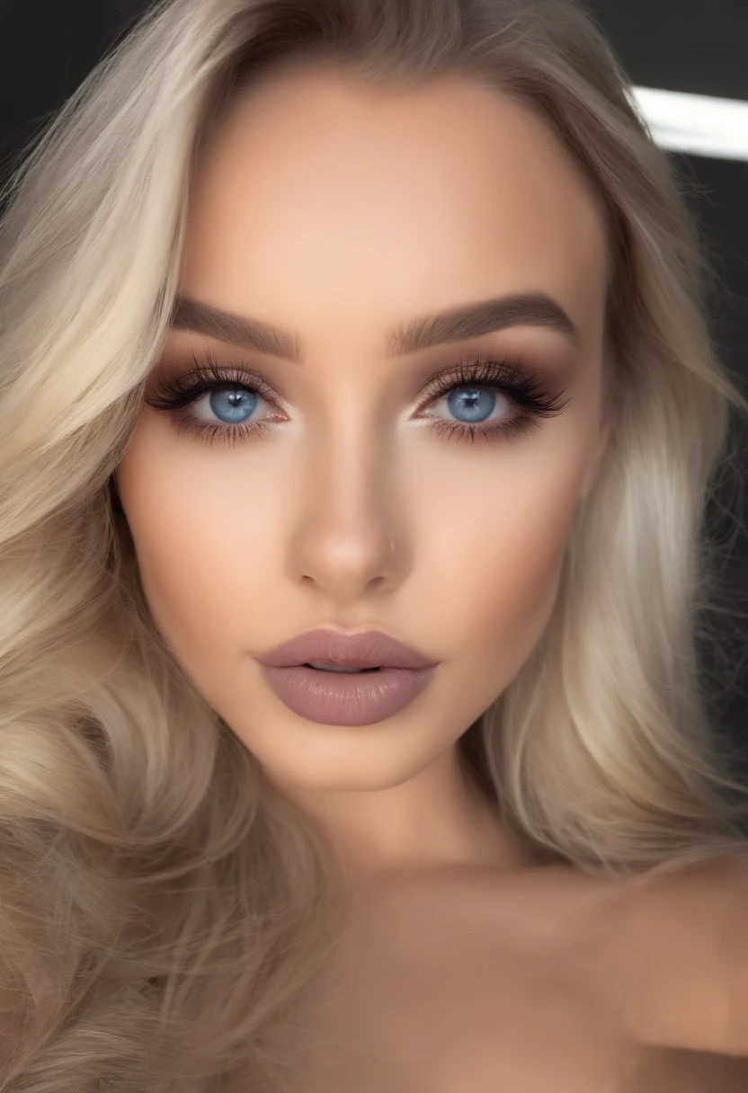 fille sexy aux yeux bleus, Portrait Sophie Mudd, Portrait de Corinna Kopf, cheveux blonds et grands yeux, selfie of a young woman, Les yeux dans le club Violet Myers, ohne Maquillage, maquillage naturel, Look directly into the camera, Visage avec Artgram, dezentes Maquillage, Superbe photo du corps entier, blonde, Fission, visage gentil ,