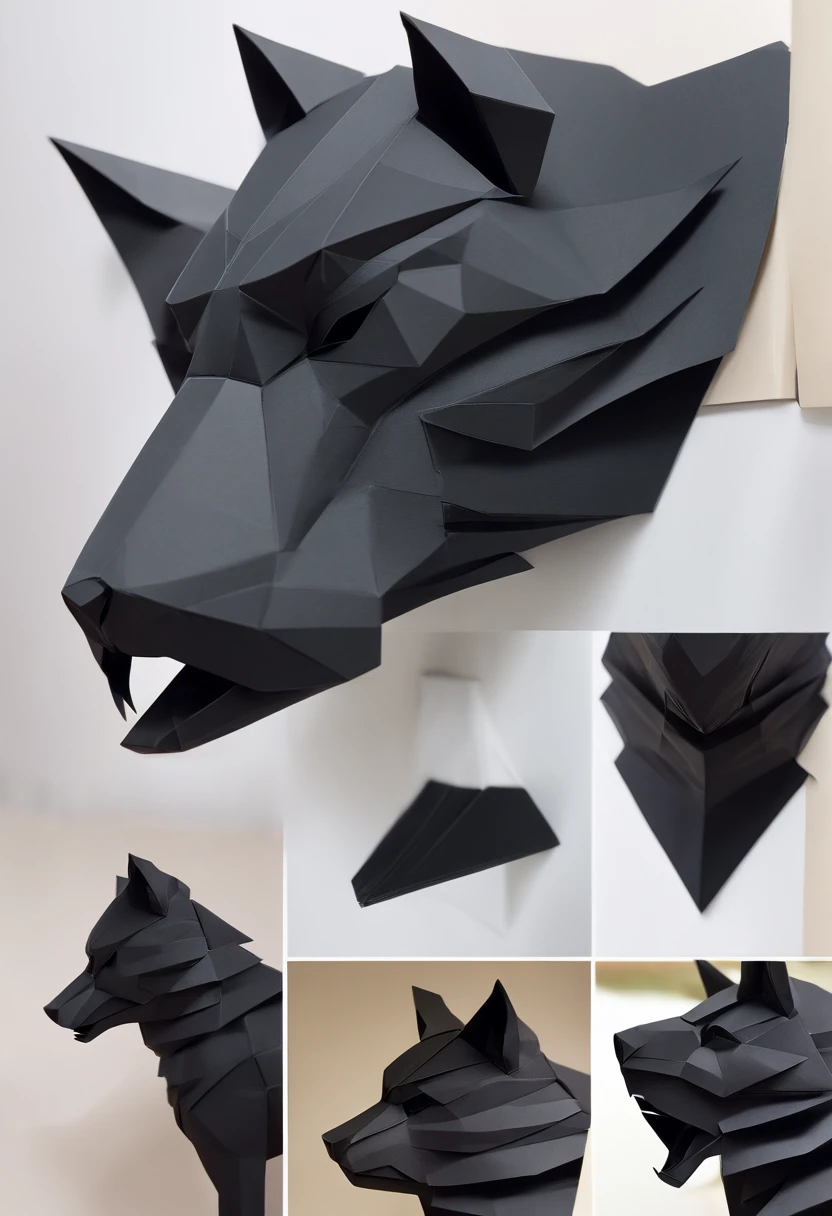 werewolf gigantic black humanoid wolf.