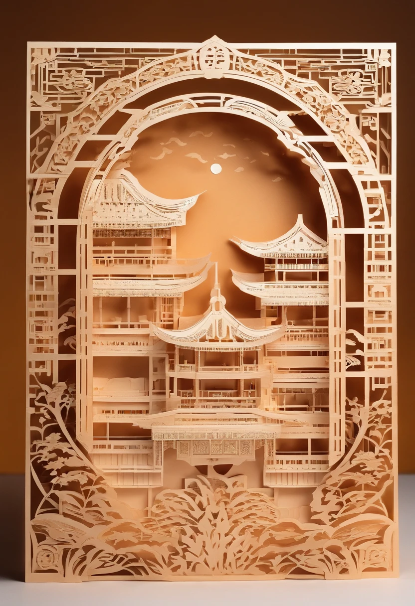 Mid-Autumn Festival,Guanghan Palace,Moon,laurel,arte em papel cortado,Works of masters