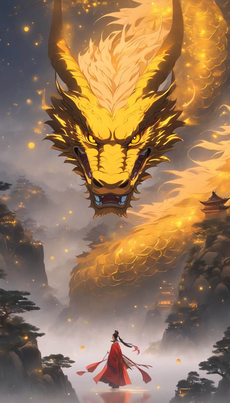 unmanned , Outdoors , Night , Dream ,( dense fog :1.4), Round moon , Mountain , River , Golden branches , sky , Gold decoration ,
( Minimalism :1.4), Classical Chinese art , Yellow Dragon goes up the mountain , Movie poster , minimalistbackground ,。.3D, Clean screen ,
Best quality , Perfect lighting , Masterpiece , offcial art ,8K, Walpal
Huge file size , hugefilesize , Super detailed , OC renderer ,
Symmetrical shopping ,