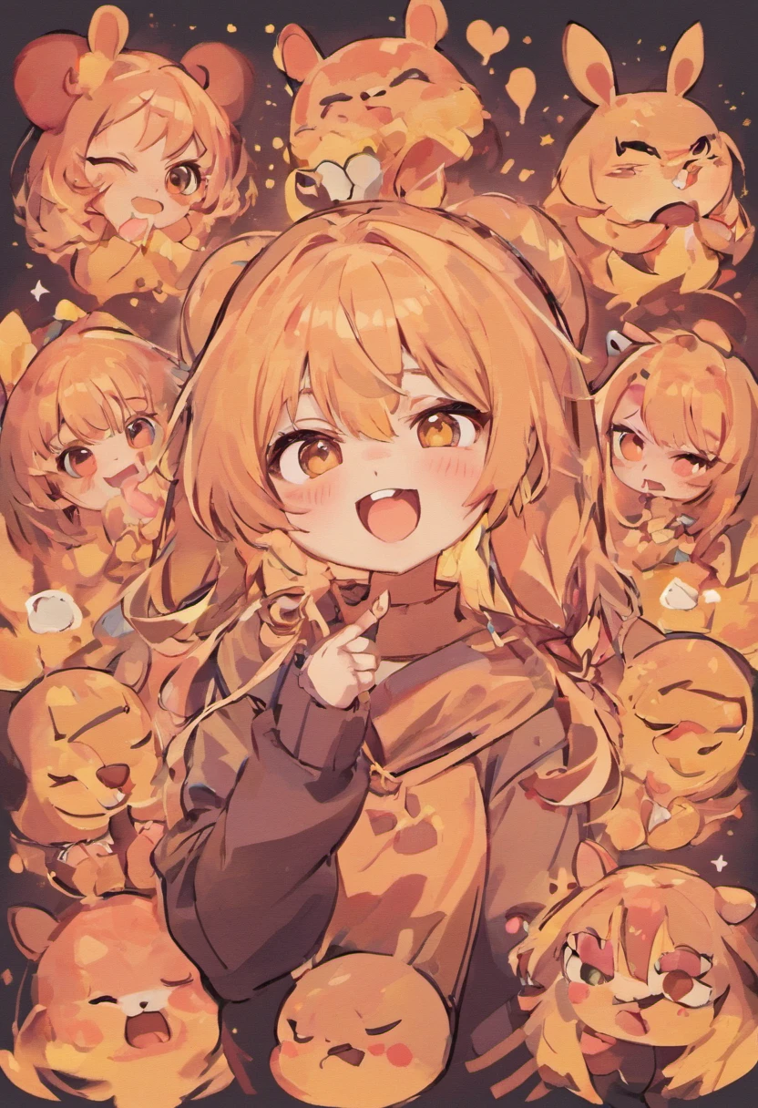 Cute girl avatar,Emoji pack,
Looking forward to your participation
dconrt nytwotoosersesoteos
,(9 emojis,emoj
(beret)
gauges,Align arrangement),9 poses and expressions (grieves,astonishment,having fun,exhilarated,big laughter,tender
angry,doubt,Touch your head,Sell moe,wait) ,Anthropomorphic style,Disney style,black
stroke,differentemotions,9 poses and expressions,8K