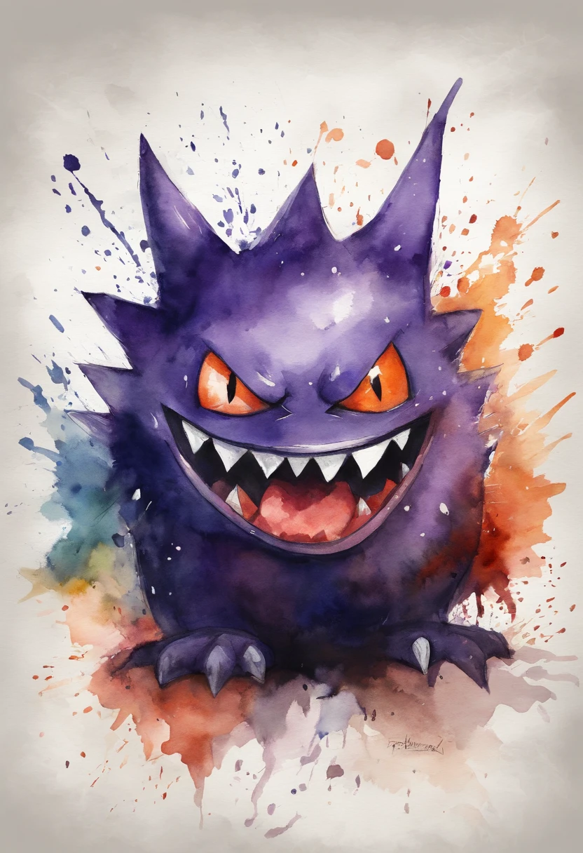 gengar ,gastly, haunter ,  pokemon , halloween