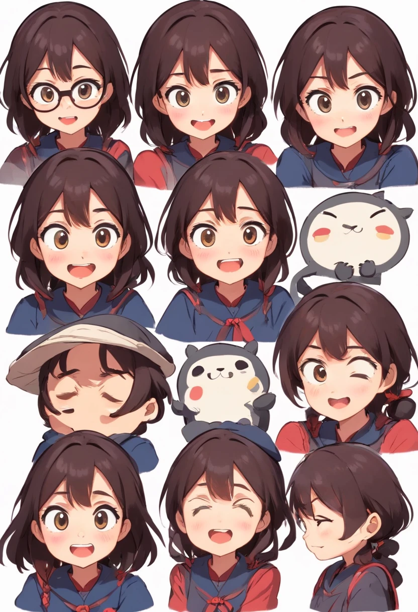 Cute girl avatar,Emoji pack,
Looking forward to your participation
dconrt nytwotoosersesoteos
,(9 emojis,emoj
(beret)
gauges,Align arrangement),9 poses and expressions (grieves,astonishment,having fun,exhilarated,big laughter,tender
angry,doubt,Touch your head,Sell moe,wait) ,Anthropomorphic style,Disney style,black
stroke,differentemotions,9 poses and expressions,8K