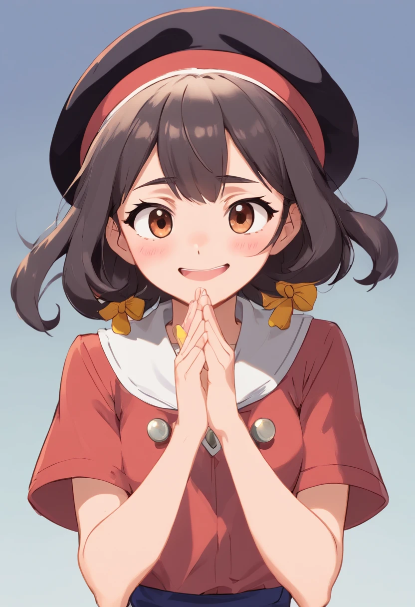 Cute girl avatar，Emoji pack，
Looking forward to your participation
dconrt nytwotoosersesoteos
，(9 emojis，emoj
(beret)
gauges，Align arrangement)，9 poses and expressions (grieves，astonishment，having fun，exhilarated，big laughter，tender
angry，doubt，Touch your head，Sell moe，wait) ，Anthropomorphic style，Disney style，black
stroke，differentemotions，9 poses and expressions，8K