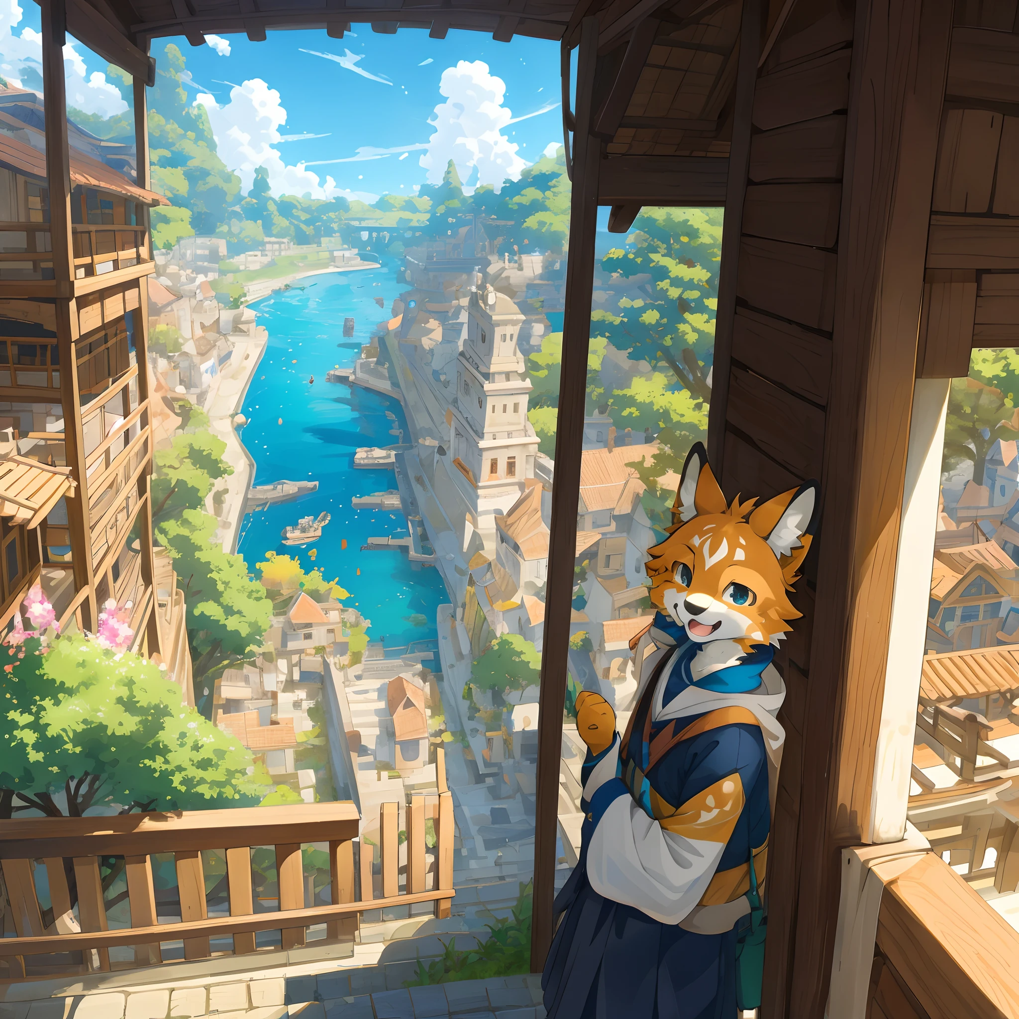 super high resolution, detailed background, World Heritage Site, 6+boys, 6+girls, Happy, joyful, absurdres(Photos of solo travelers)(kemono, furry anthro),
