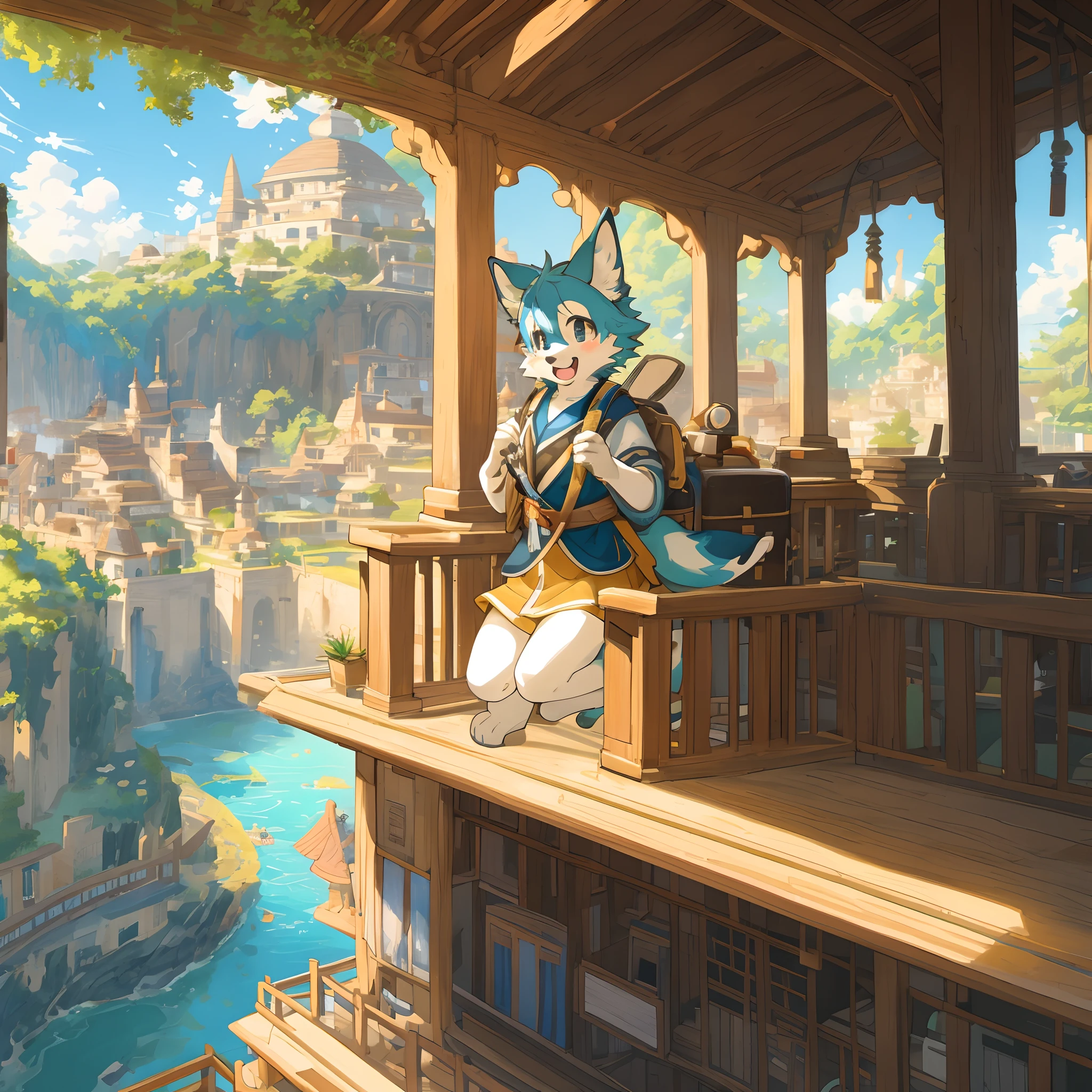 super high resolution, detailed background, World Heritage Site, 6+boys, 6+girls, Happy, joyful, absurdres(Photos of solo travelers)(kemono, furry anthro),