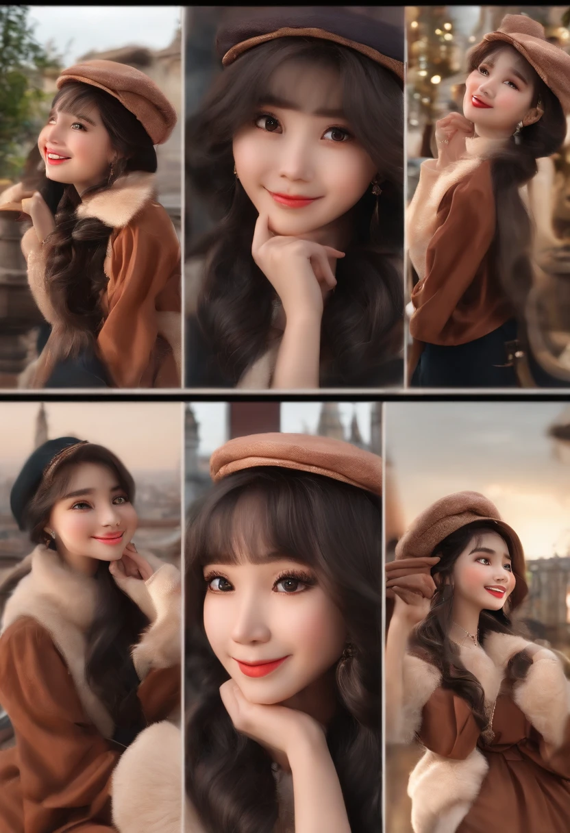 Cute girl avatar，Emoji pack，
Looking forward to your participation
dconrt nytwotoosersesoteos
，(9 emojis，emoj
(beret)
gauges，Align arrangement)，9 poses and expressions (grieves，astonishment，having fun，exhilarated，big laughter，tender
angry，doubt，Touch your head，Sell moe，wait) ，Anthropomorphic style，Disney style，black
stroke，differentemotions，9 poses and expressions，8K