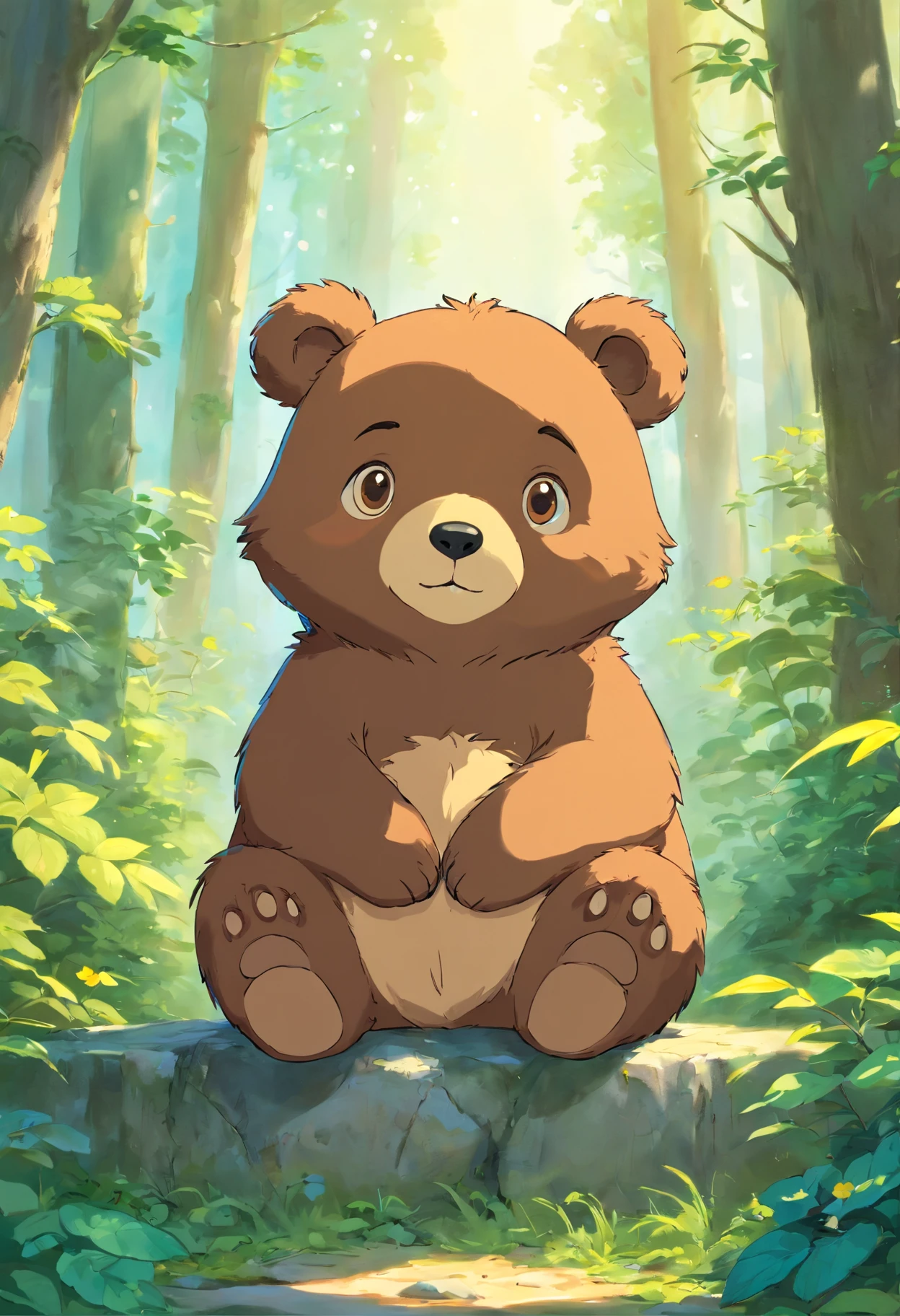 Cute little bear cub